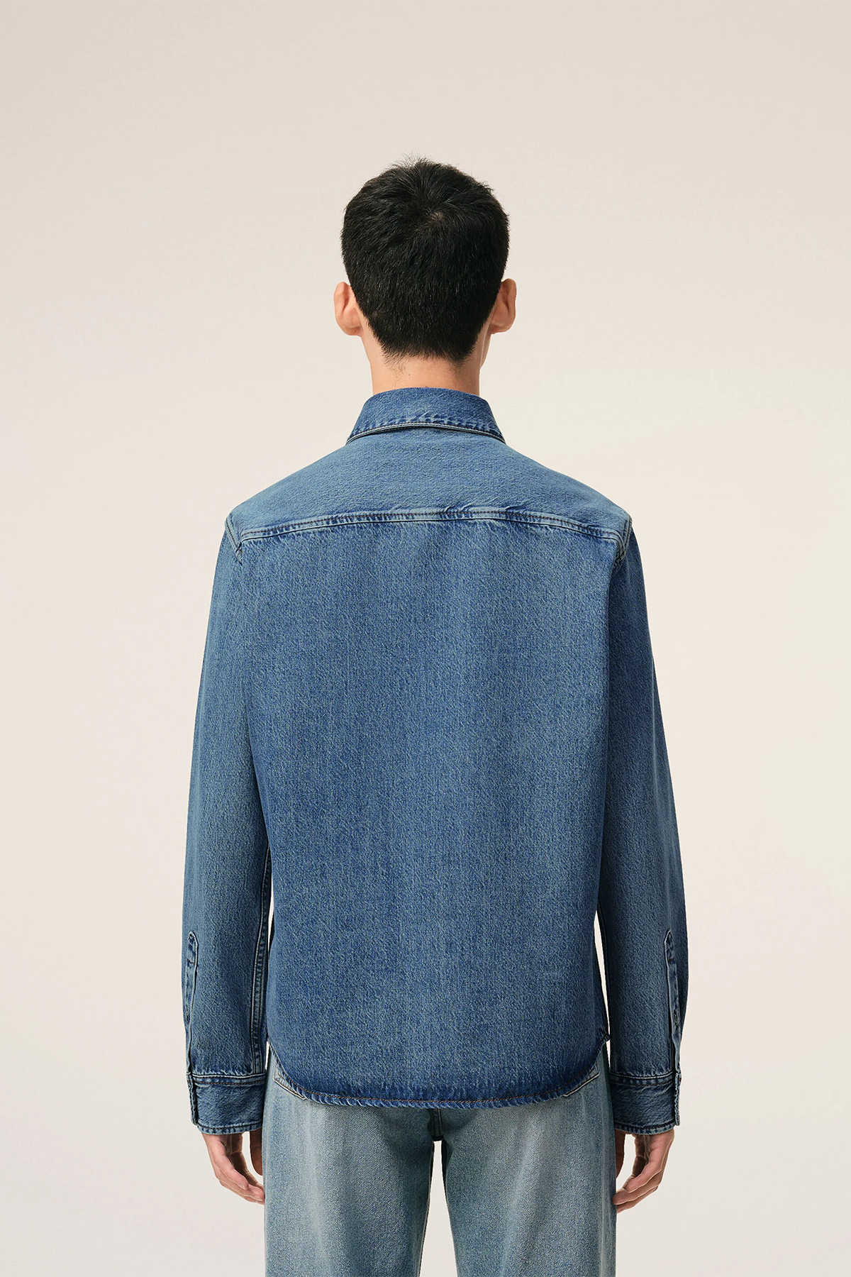 AMI Paris Herren Jeanshemd Blau BLAU Bild 3