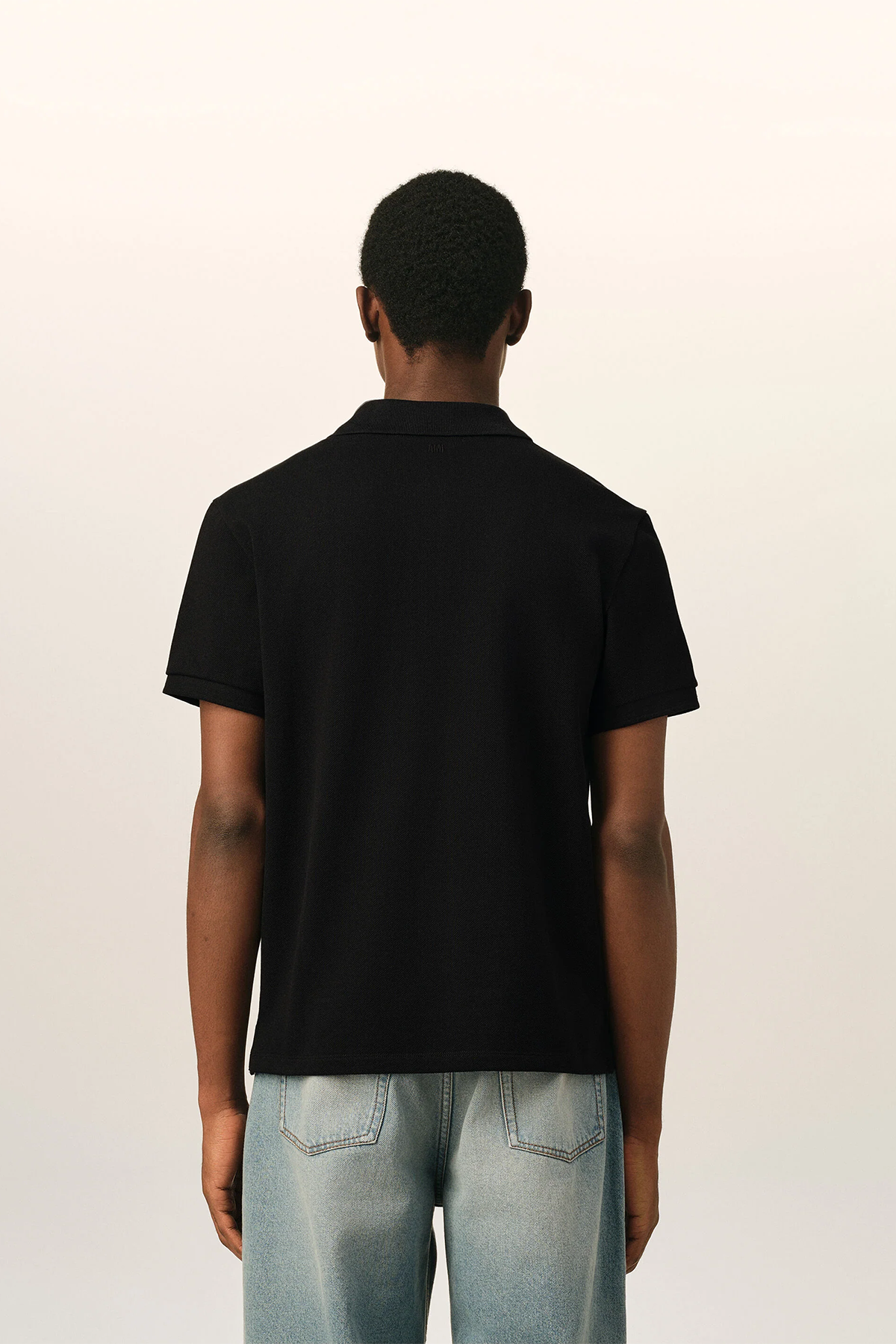 AMI Paris Herren Poloshirt Schwarz SCHWARZ Bild 3