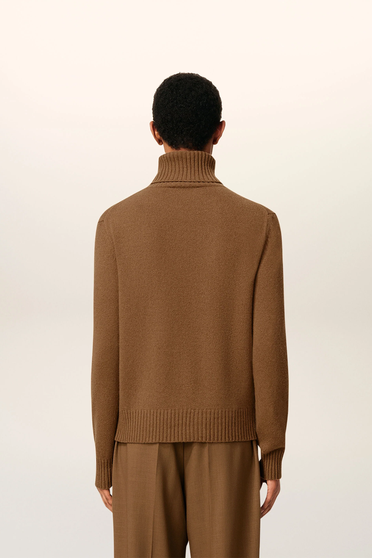 AMI Paris Herren Rollkragenpullover Braun NOISETTE 216H25 Bild 4