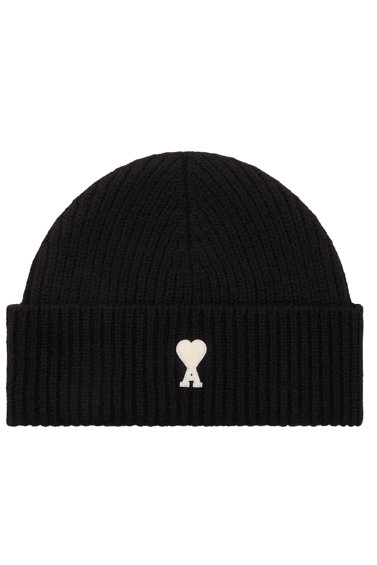 AMI Paris Herren Strickmütze Schwarz 012 NOIR/ECRU Bild 1