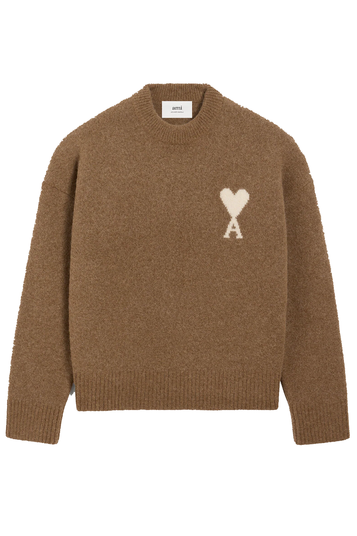 AMI Paris Herren Strickpullover Braun NOISETTE/ECRU 217H25 Bild 1