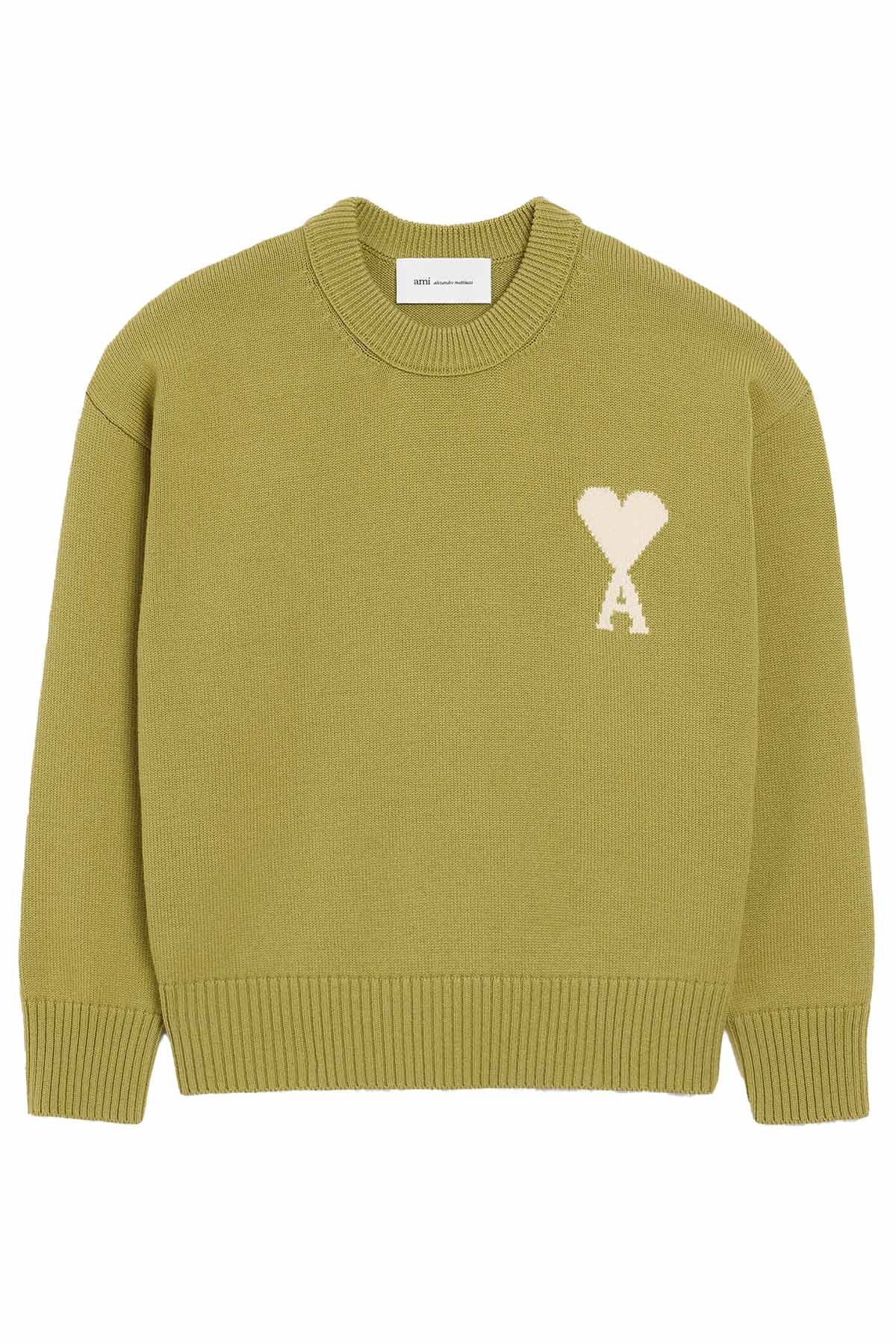 AMI Paris Herren Strickpullover Matcha GRÜN Bild 1