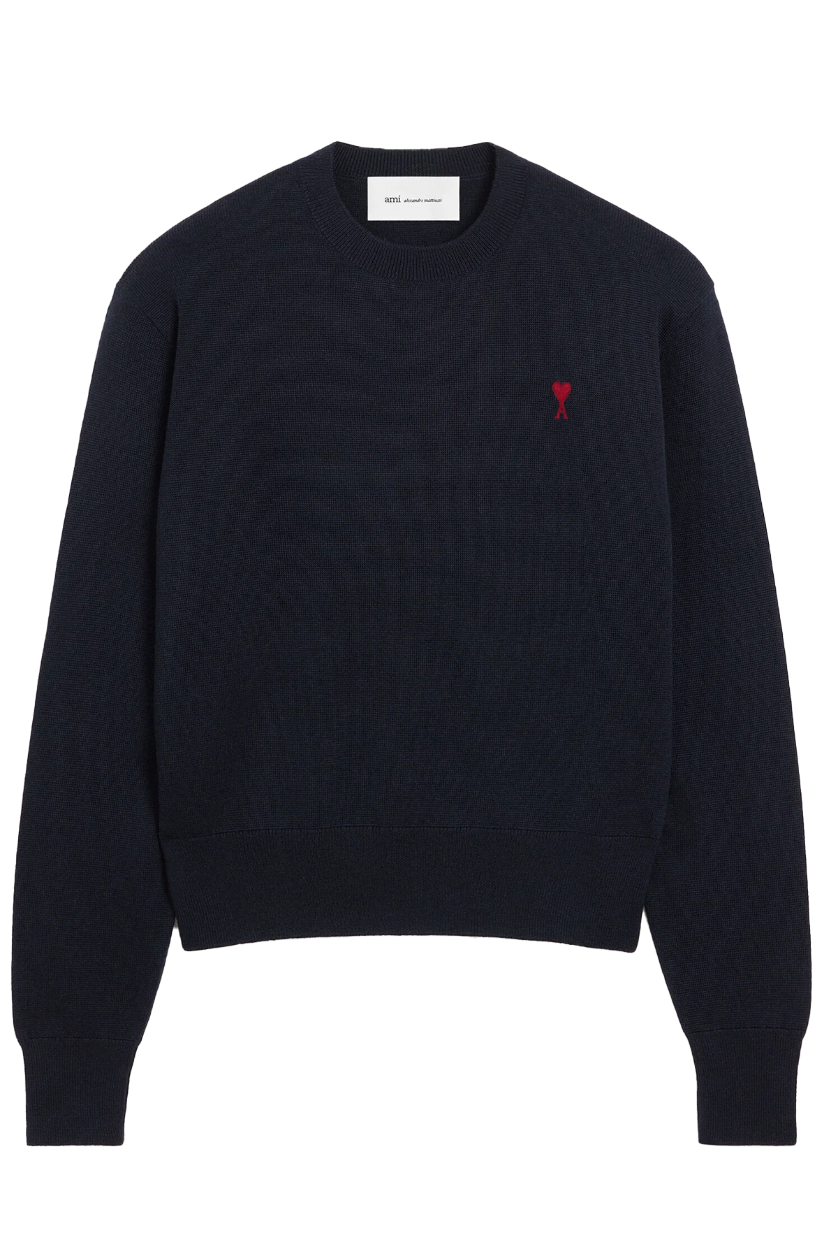 AMI Paris Herren Strickpullover Navy/Rot MARINE-BLAU Bild 1