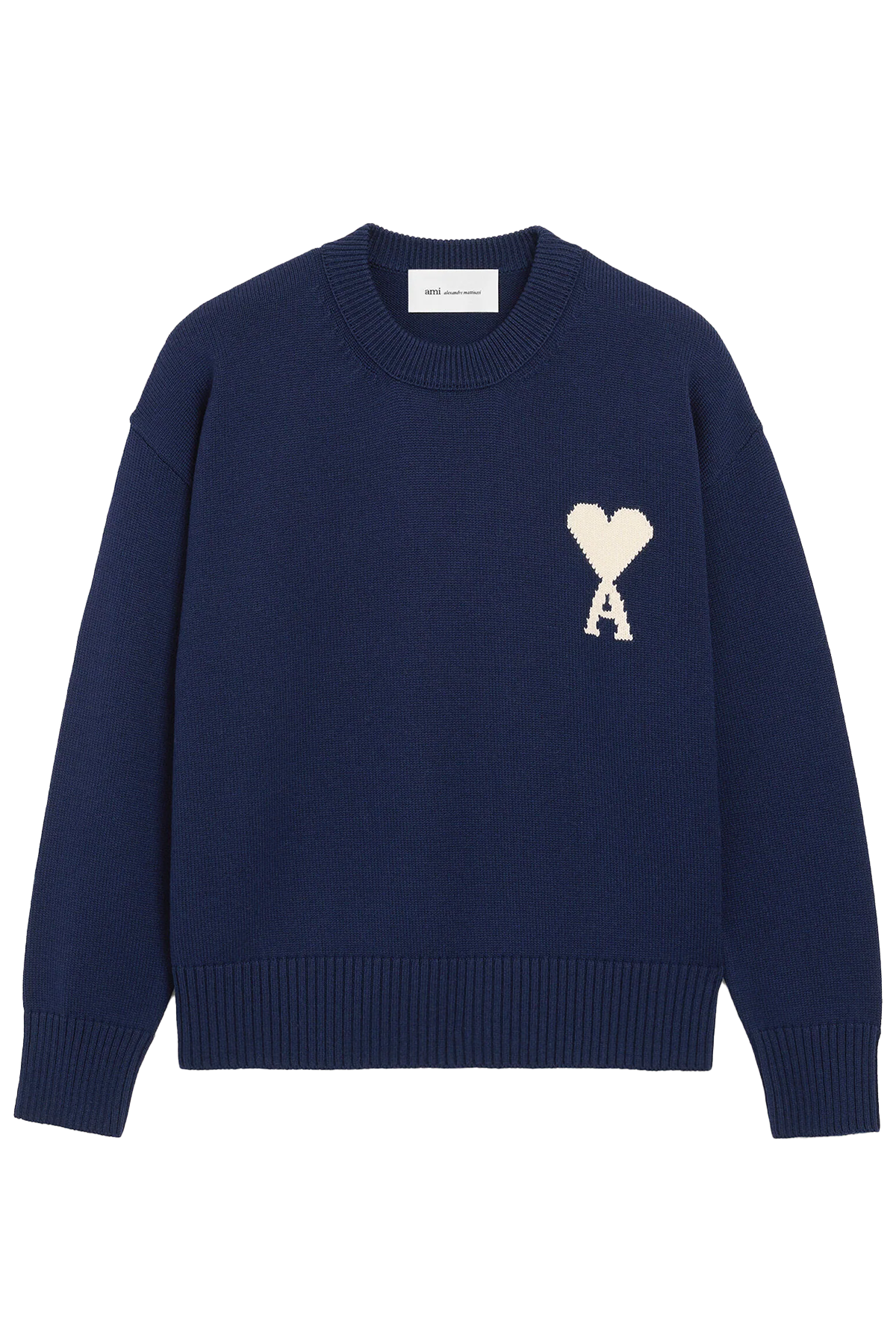 AMI Paris Herren Strickpullover Tinte MARINE-BLAU Bild 1