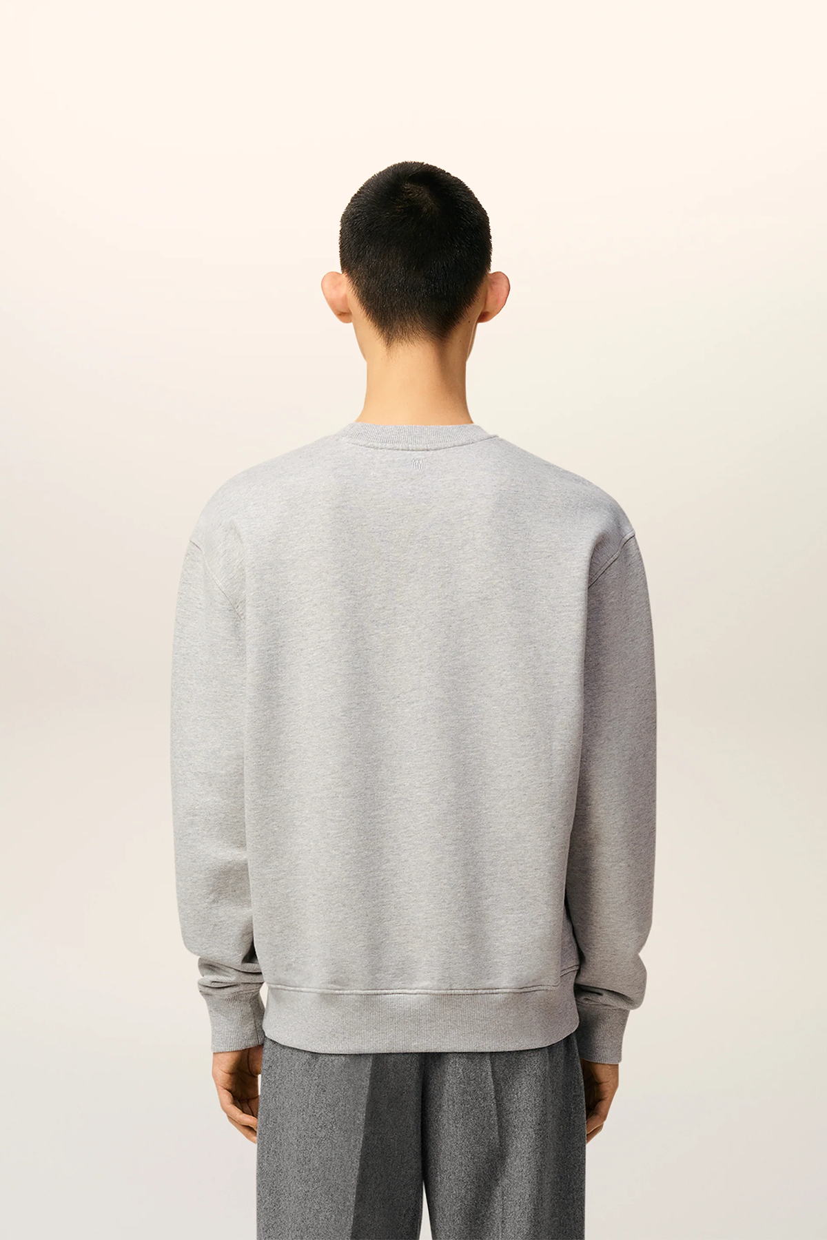 AMI Paris Herren Sweatshirt Grau GRIS CENDRE CHINE 0951E25 Bild 4