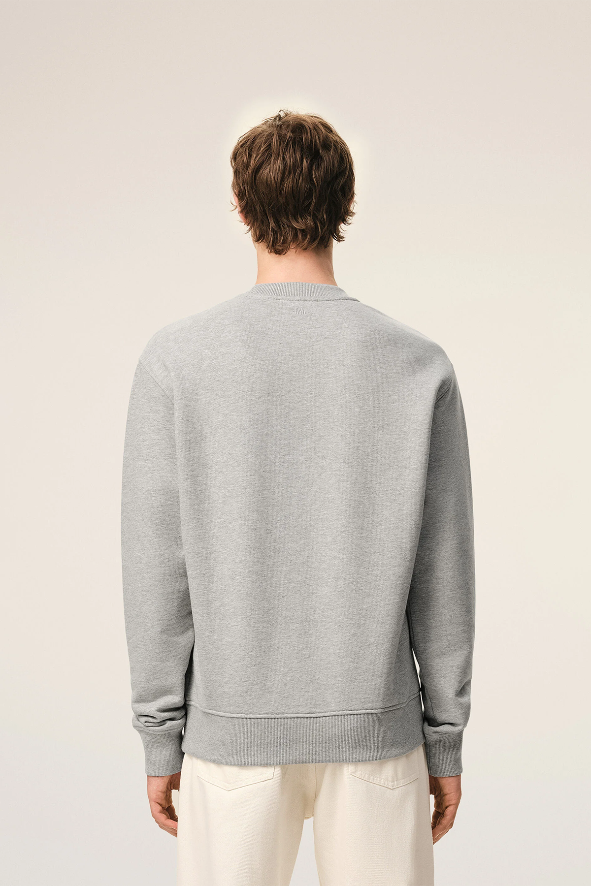 AMI Paris Herren Sweatshirt Grau GRAU-MELANGE Bild 3