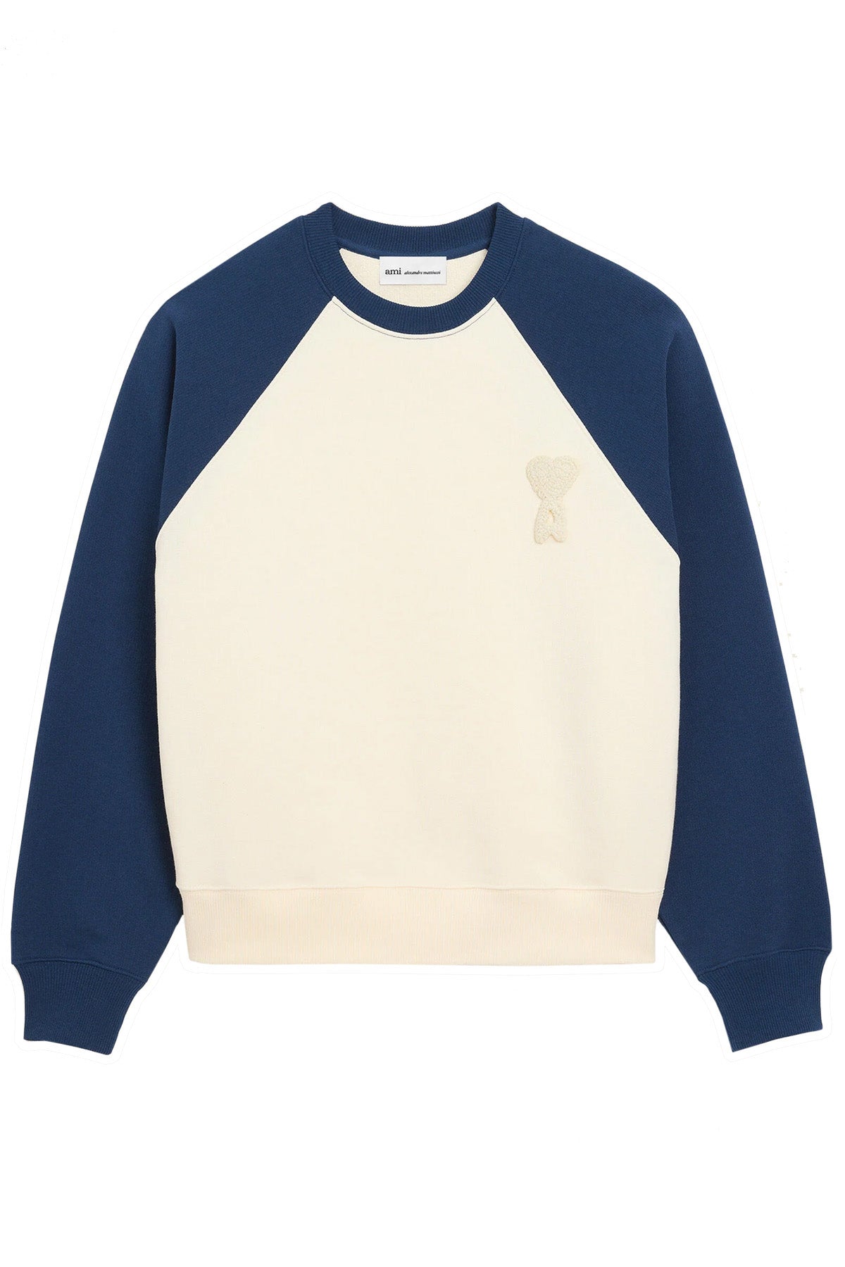 AMI Paris Herren Sweatshirt Natur-Weiss/Tinte NATUR-WEISS Bild 1