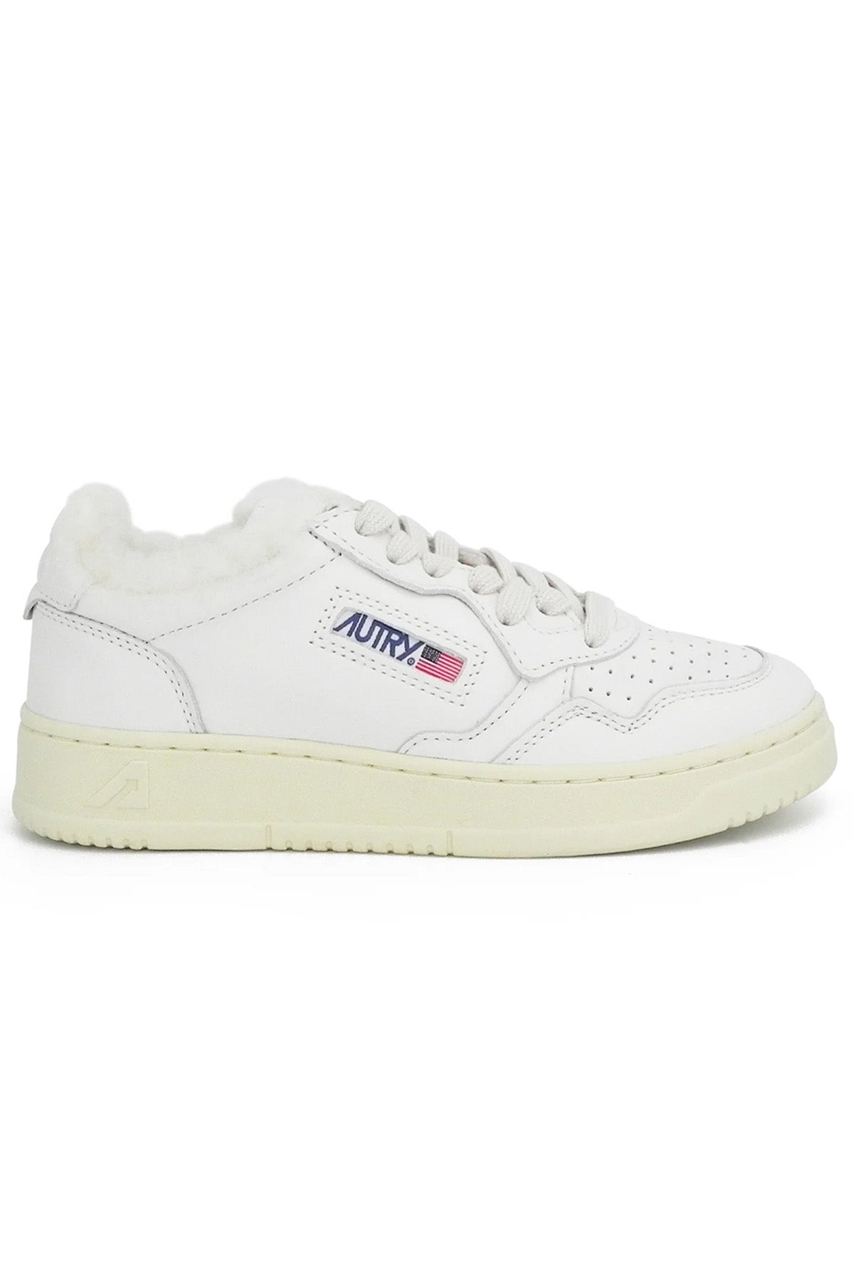 Autry Damen Sneaker Medalist Goat Shearling Weiss SR01 Bild 1