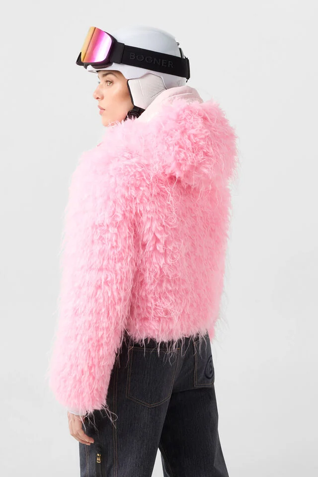 Bogner Damen Faux-Fur-Skijacke Kela Neon-Pink 665 Bild 4