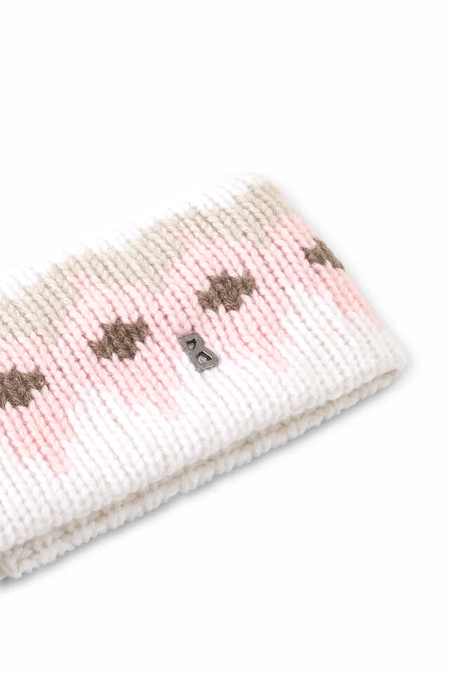 Bogner Damen Kaschmir-Stirnband Loca-3 Rosa/Off-White 610 Bild 2