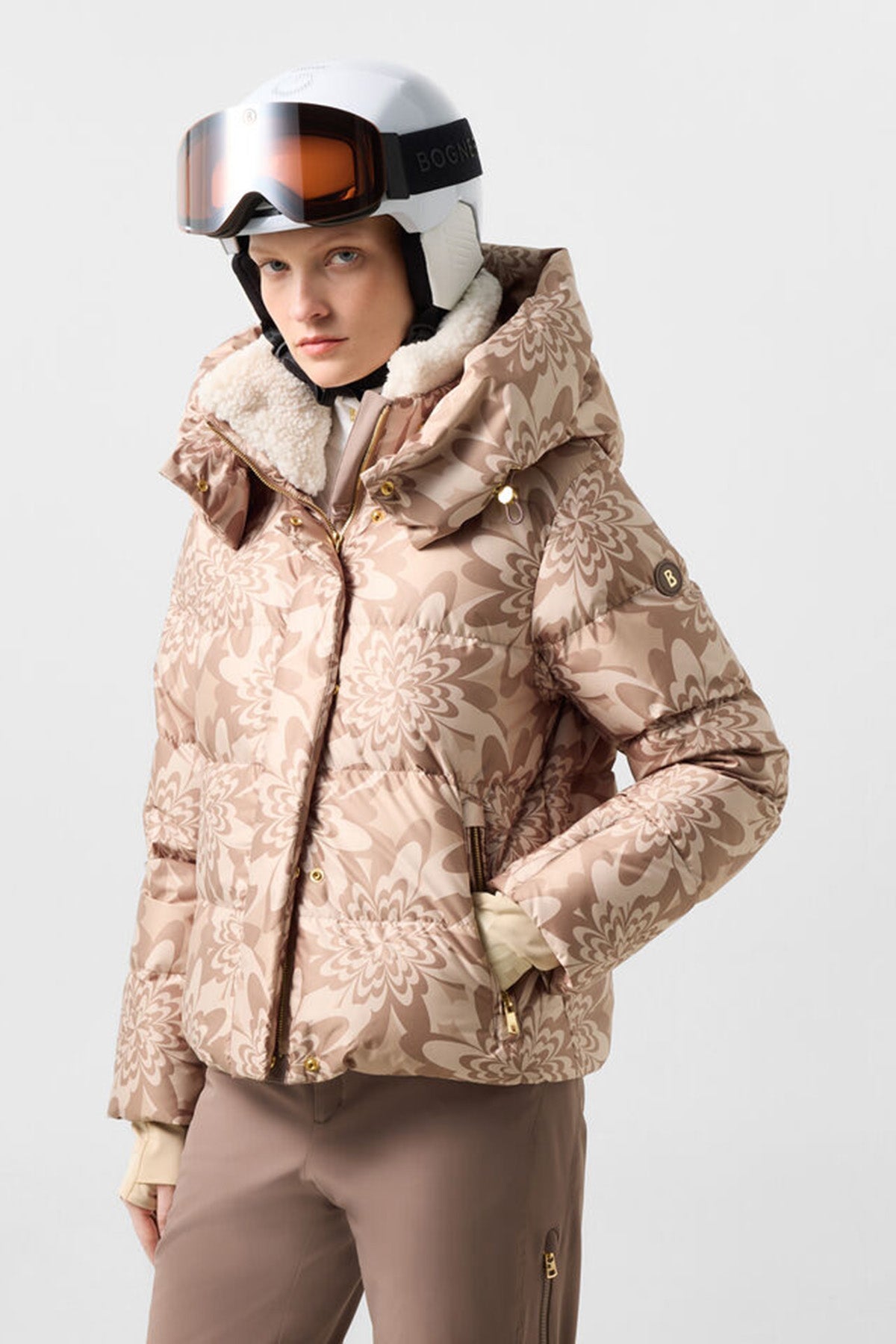 Bogner Damen Skijacke Naia-D Hazel/Beige 850 Bild 3