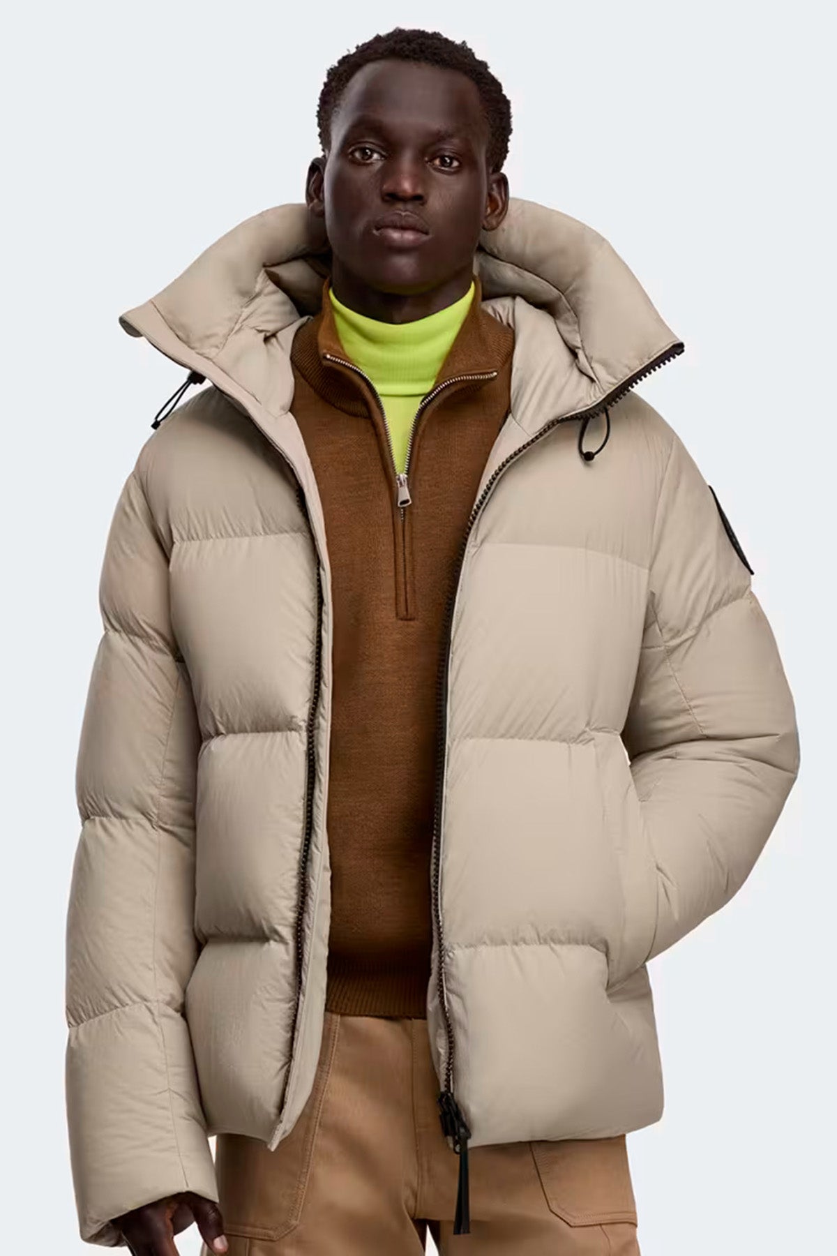 Canada Goose Herren Daunenjacke Crofton Black Label Limestone 9432 Bild 5