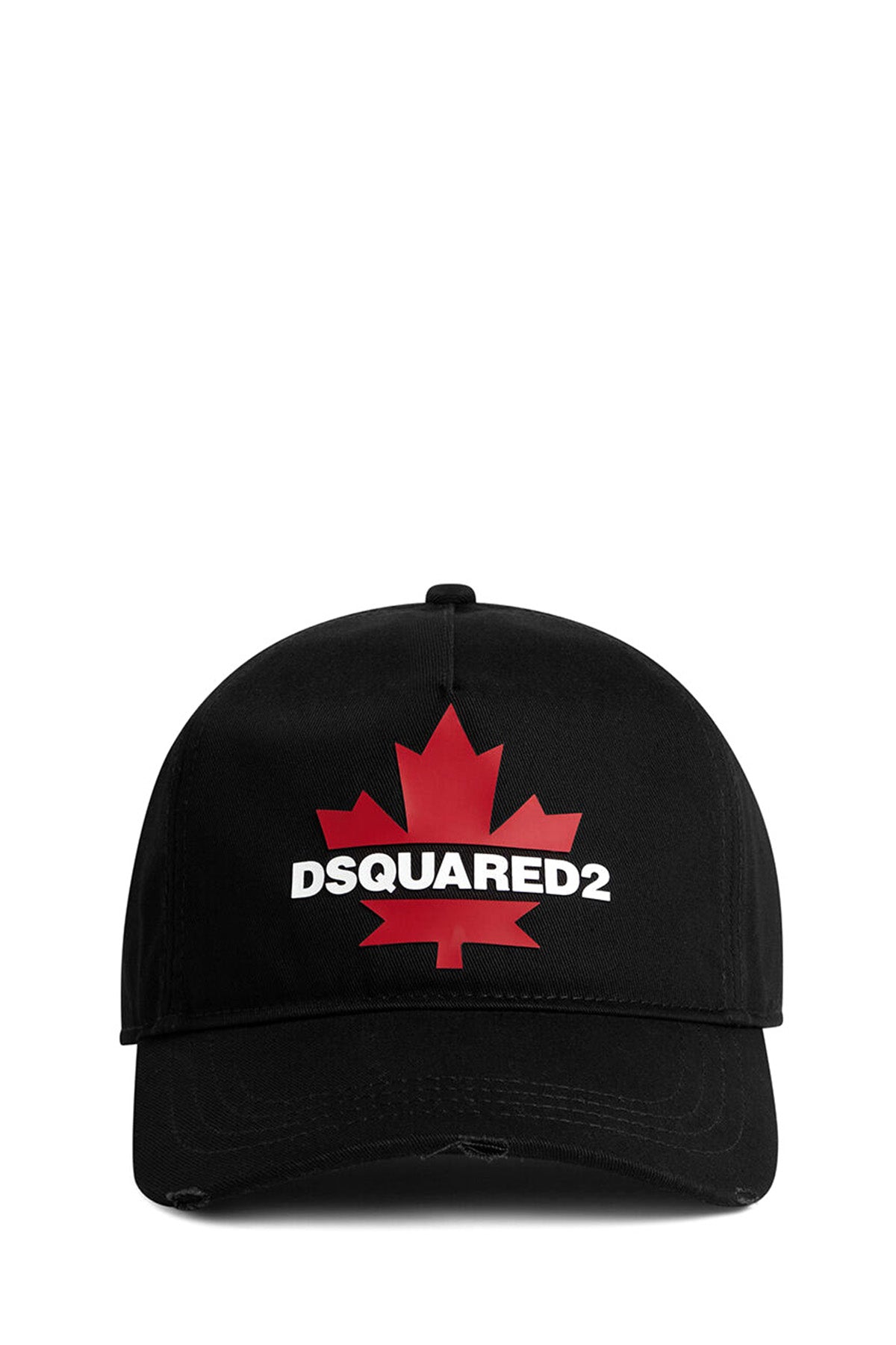 Dsquared2 Herren Canadian Leaf Baseball Cap Schwarz/Rot SCHWARZ Bild 1