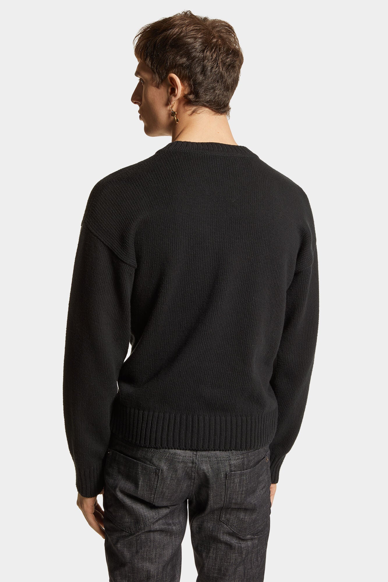 Dsquared2 Herren Crewneck Strickpullover Schwarz SCHWARZ Bild 4