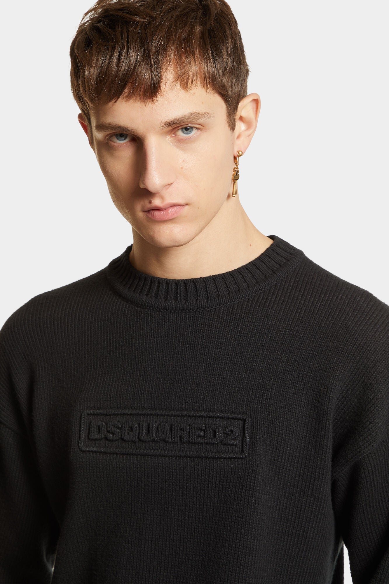 Dsquared2 Herren Crewneck Strickpullover Schwarz SCHWARZ Bild 6