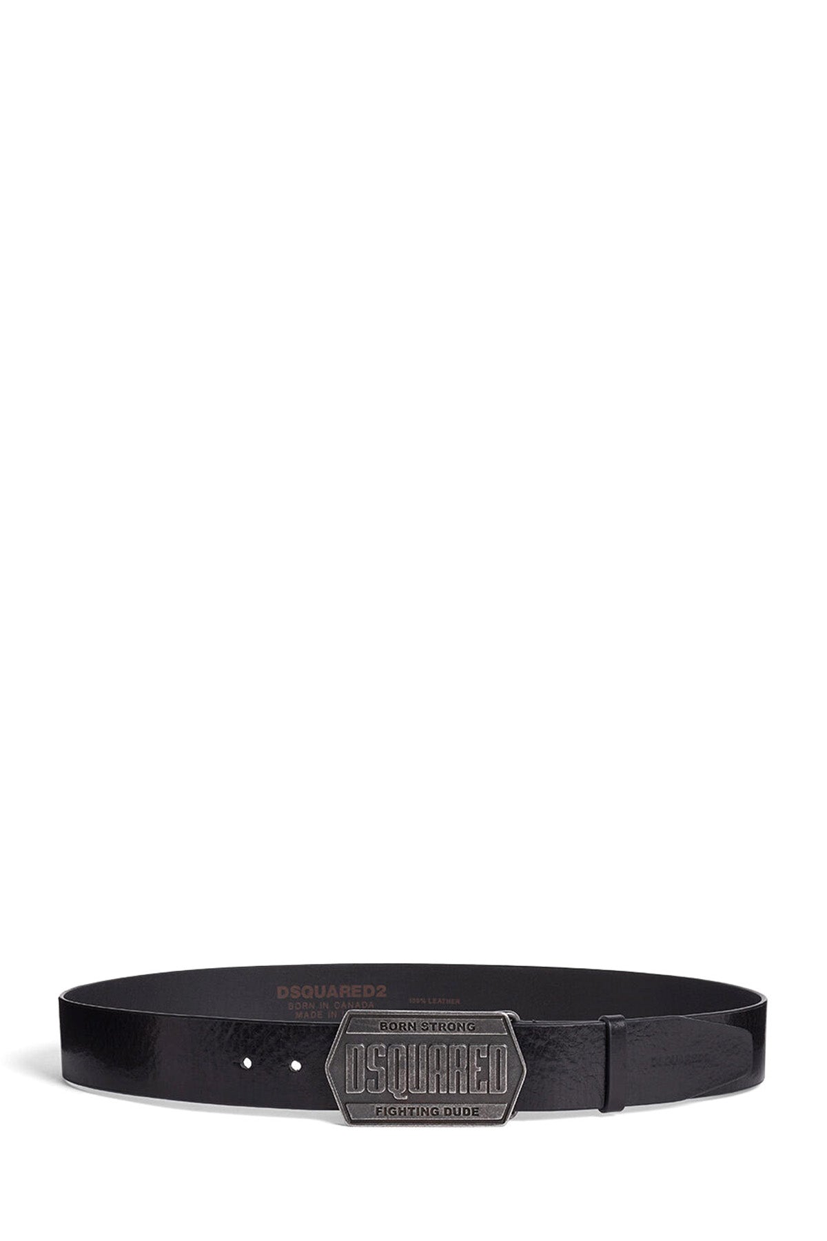 Dsquared2 Herren Gürtel Plaque Schwarz SCHWARZ Bild 2