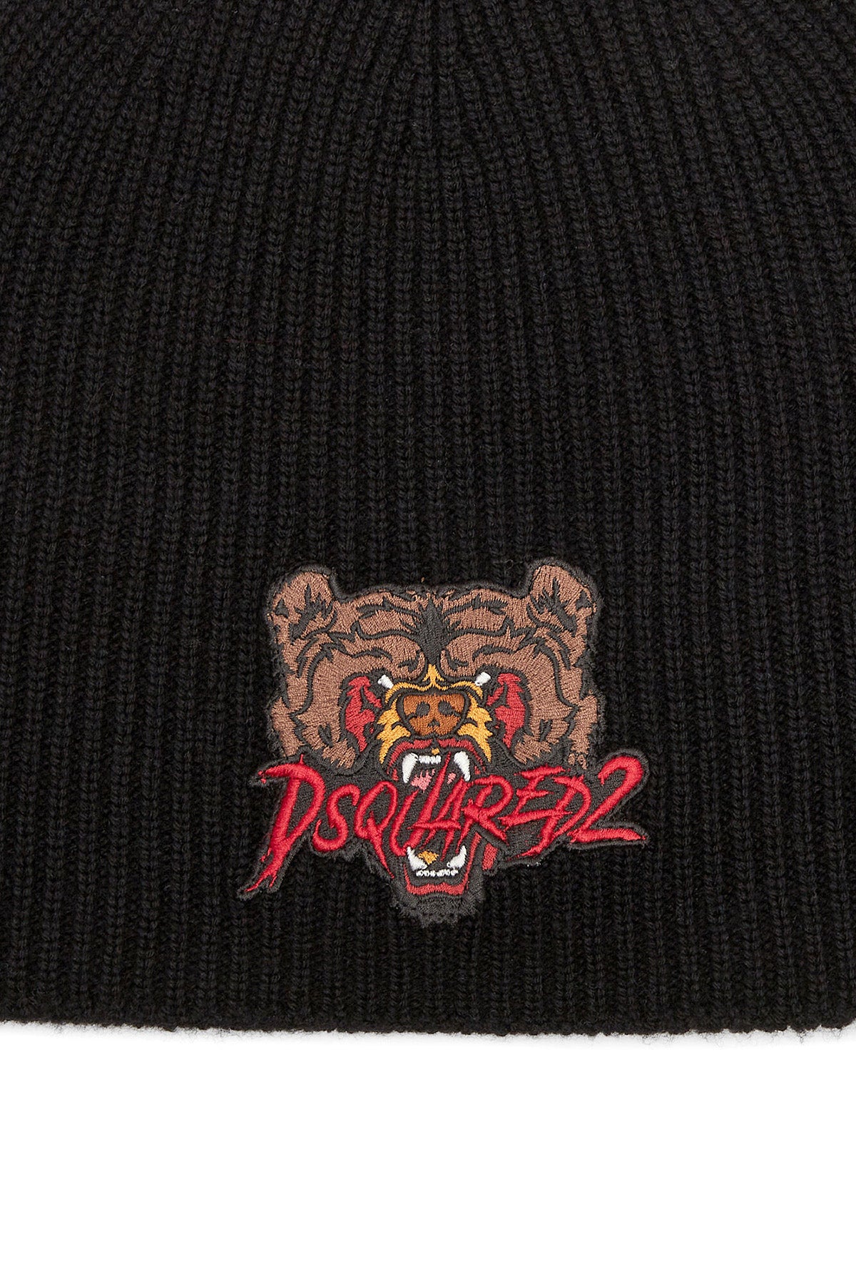 Dsquared2 Herren Horror Strickmütze Schwarz SCHWARZ Bild 3