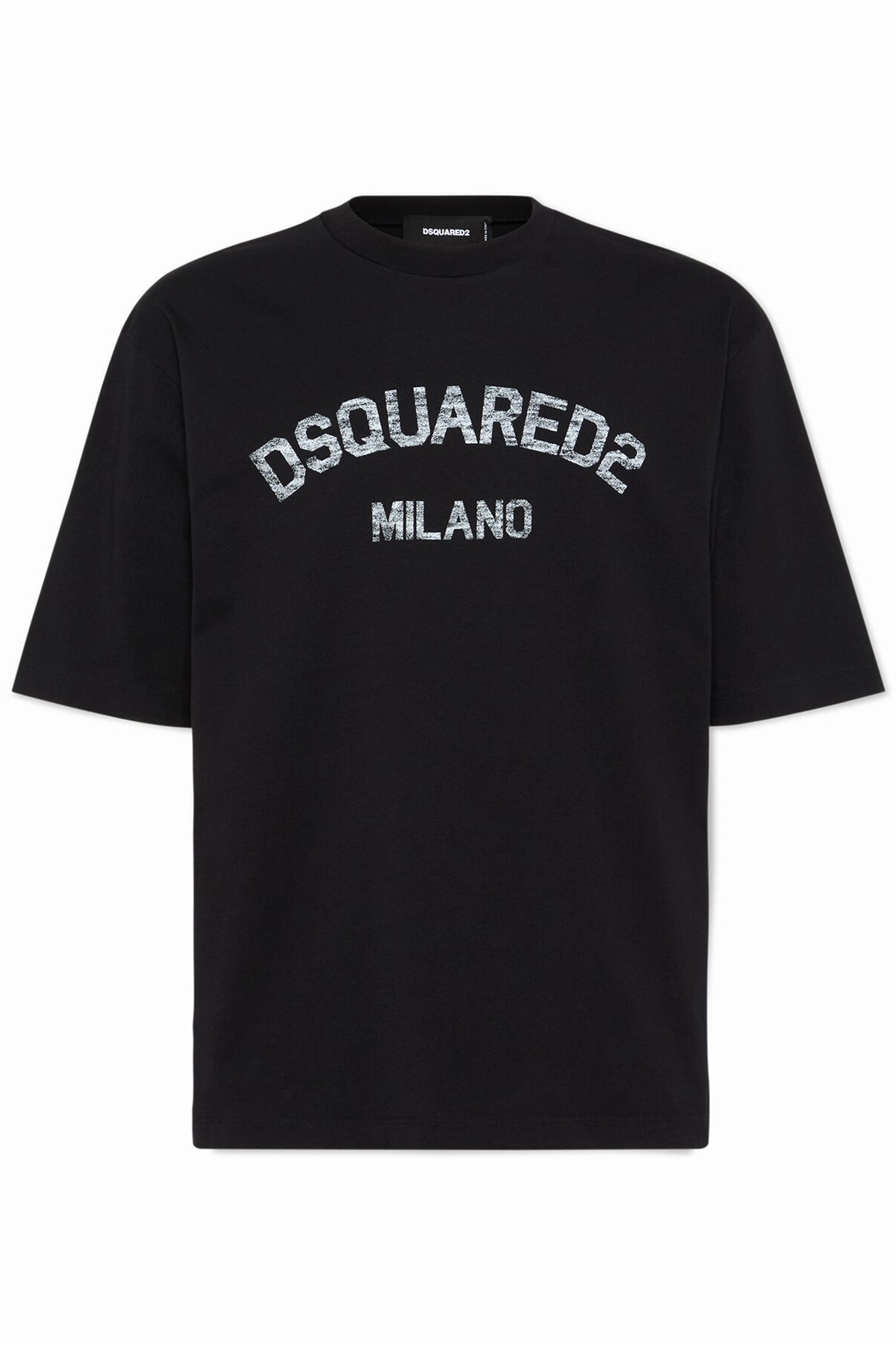 Dsquared2 Herren Loose Fit Faded Milano Tee Schwarz SCHWARZ Bild 1