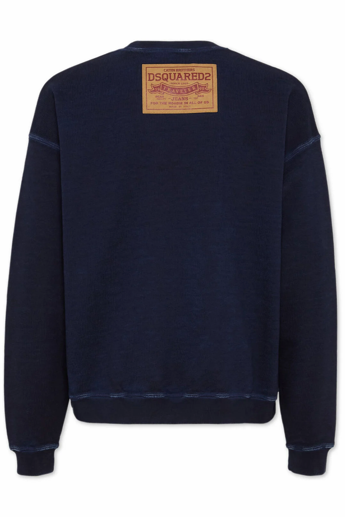 Dsquared2 Herren Relax Fit Jeans Patch Crewneck Navy MARINE-BLAU Bild 3