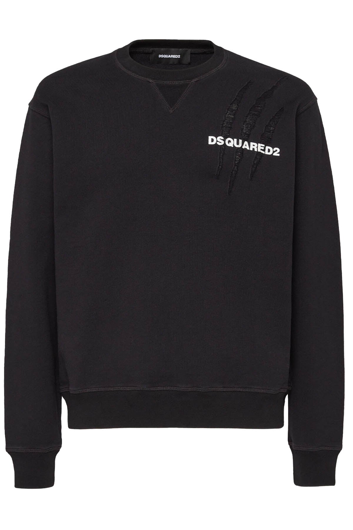 Dsquared2 Herren Scratch Cool Fit Sweatshirt Schwarz SCHWARZ Bild 1
