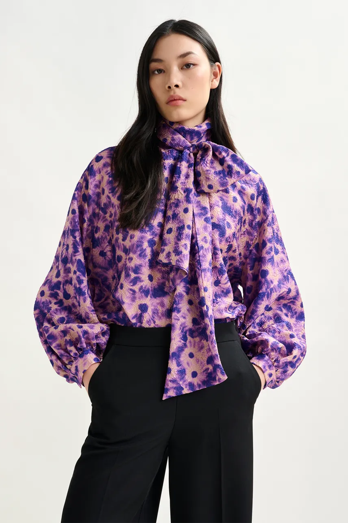 Essentiel Antwerp Damen Bluse Illicium Rosa/Violett Combo1 Sad Violet I1SV Bild 2
