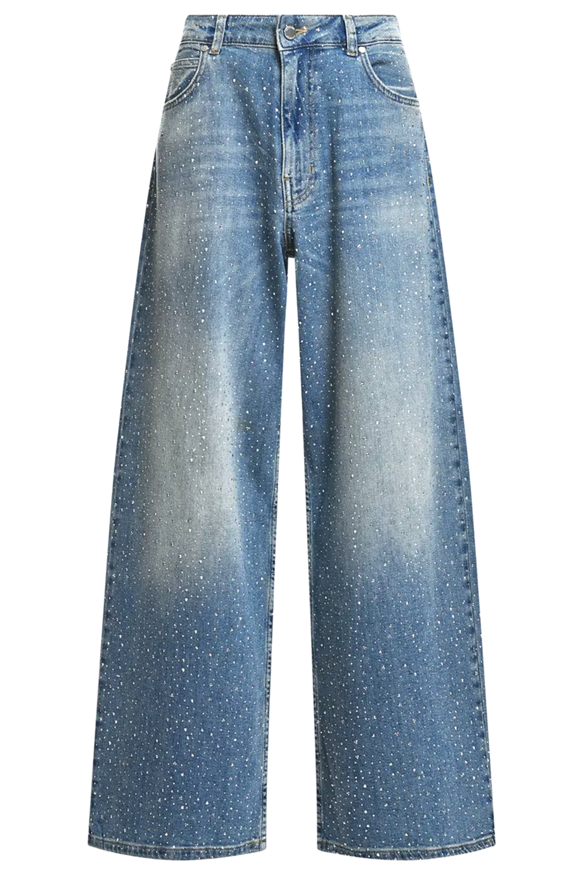 Essentiel Antwerp Damen Jeans mit Strassverzierung Kactus Blau BLAU Bild 1