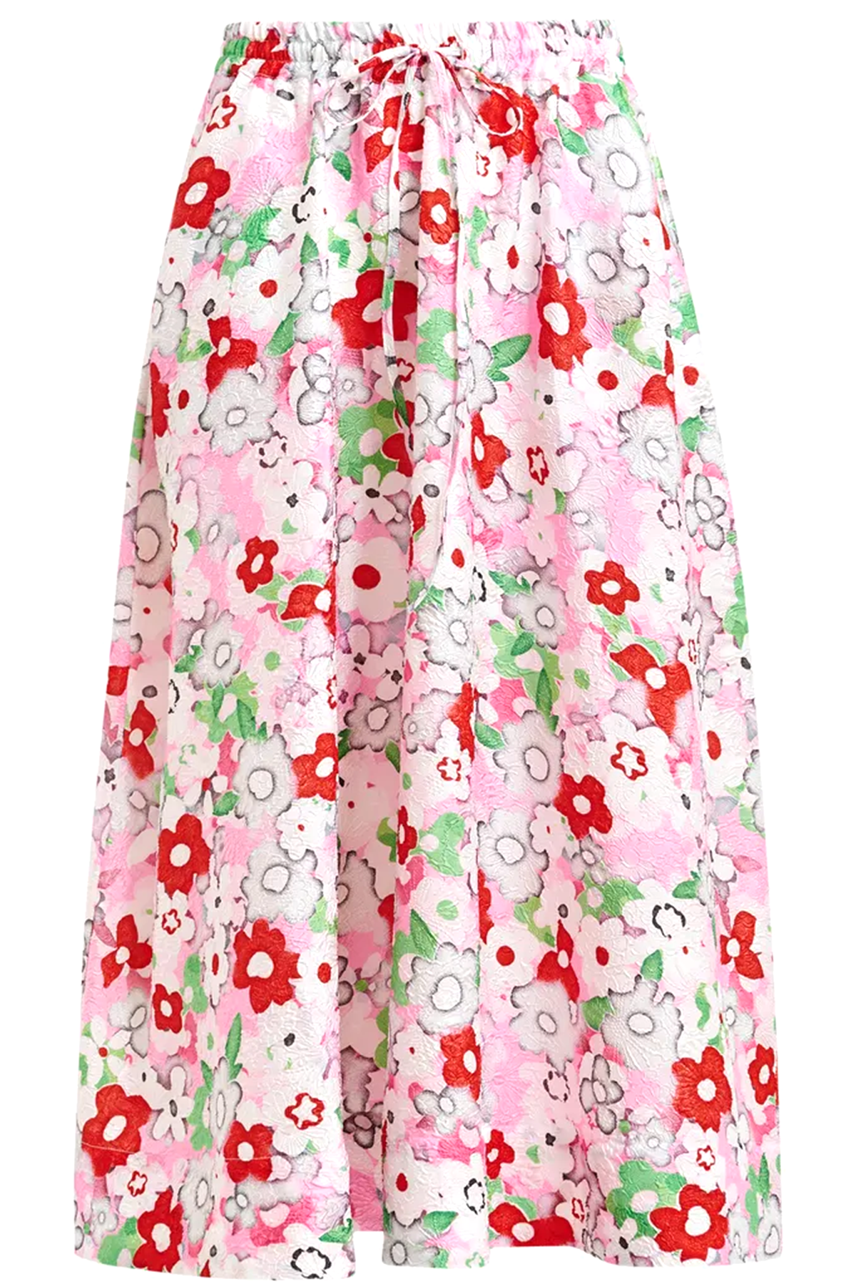 Essentiel Antwerp Damen Midirock mit Blumenmuster Julianne Bunt ROSA Bild 1