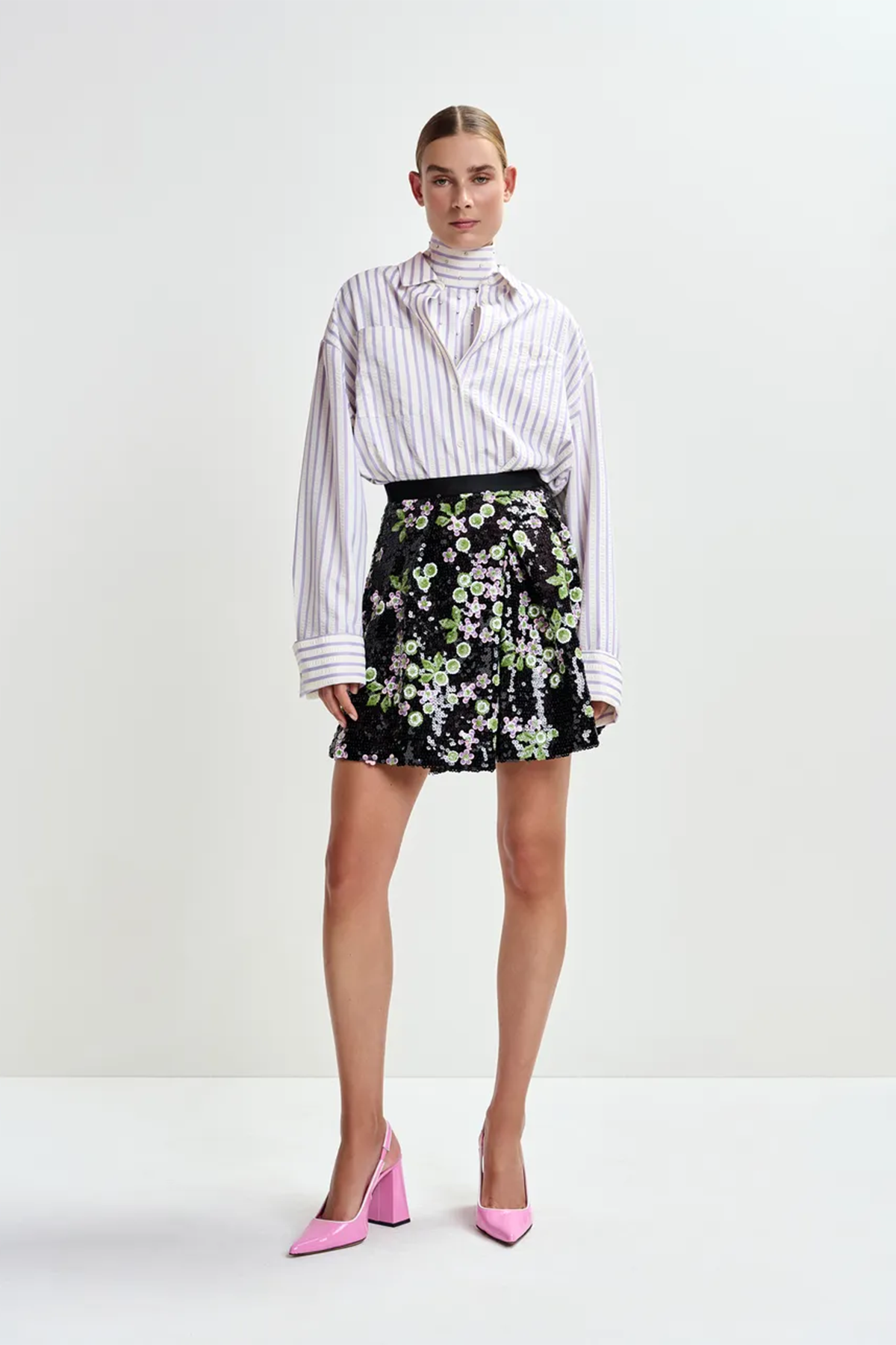 Essentiel Antwerp Damen Minirock Japanese Schwarz SCHWARZ Bild 2