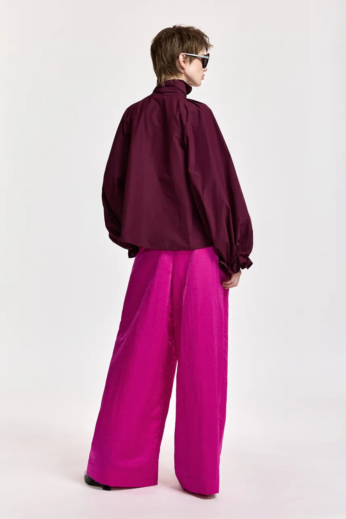 Essentiel Antwerp Damen Oversized-Bluse Keily Burgund DUNKELROT Bild 3