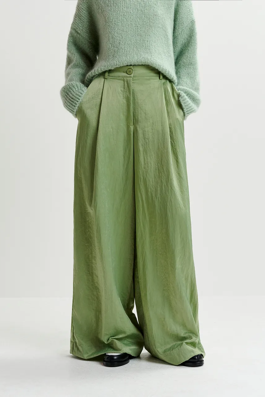 Essentiel Antwerp Damen Satinhose Gazpacho Hellgrün GRÜN Bild 3