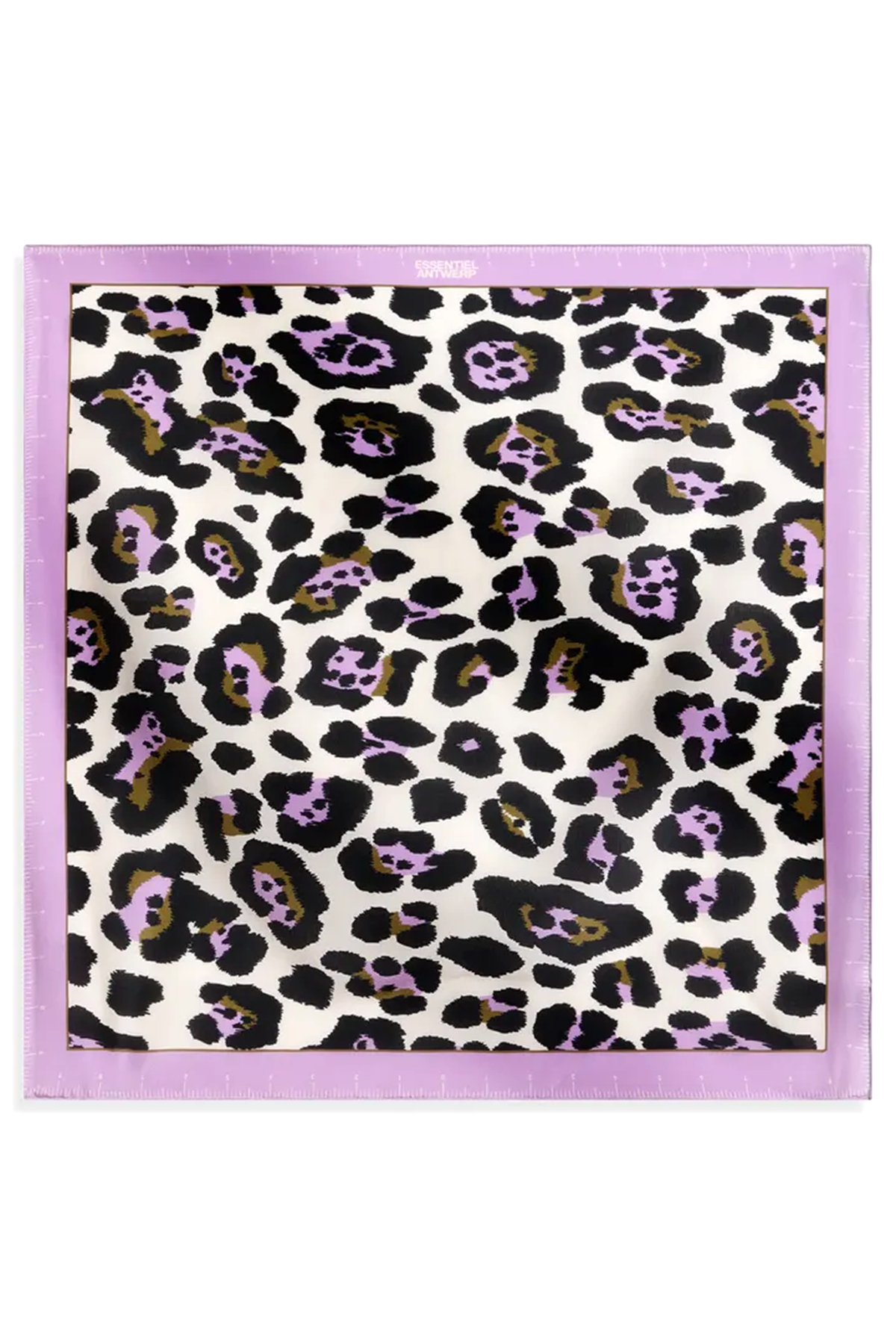 Essentiel Antwerp Damen Seidentuch Jacynthia Weiss/Schwarz/Violett BUNT Bild 1