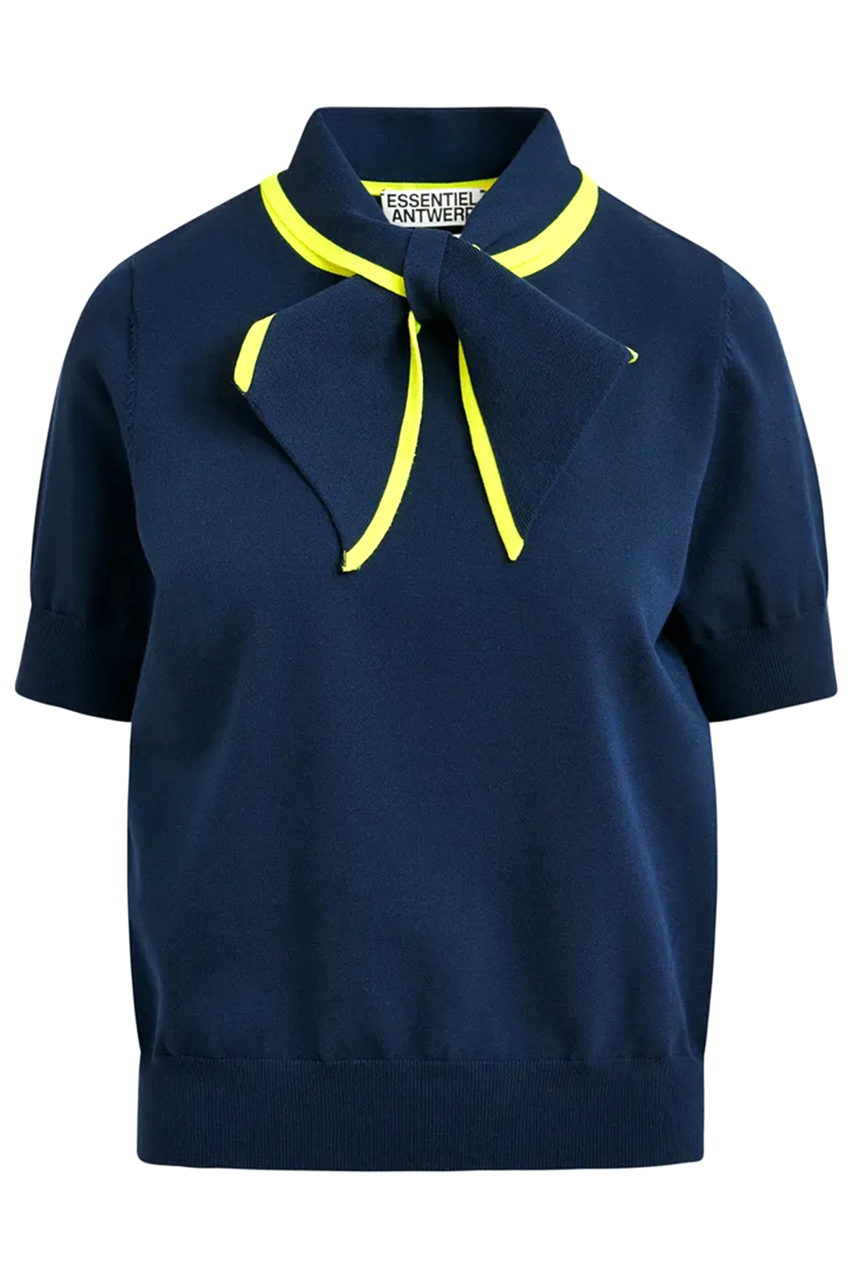 Essentiel Antwerp Damen Strickpolo Jonda Navy MARINE-BLAU Bild 1