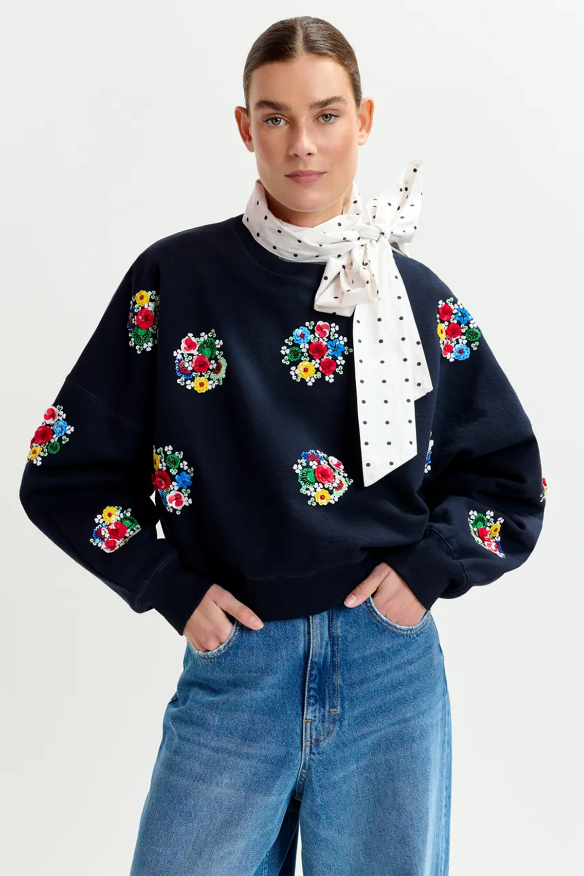 Essentiel Antwerp Damen Sweatshirt Itro Navy I1NA Bild 2