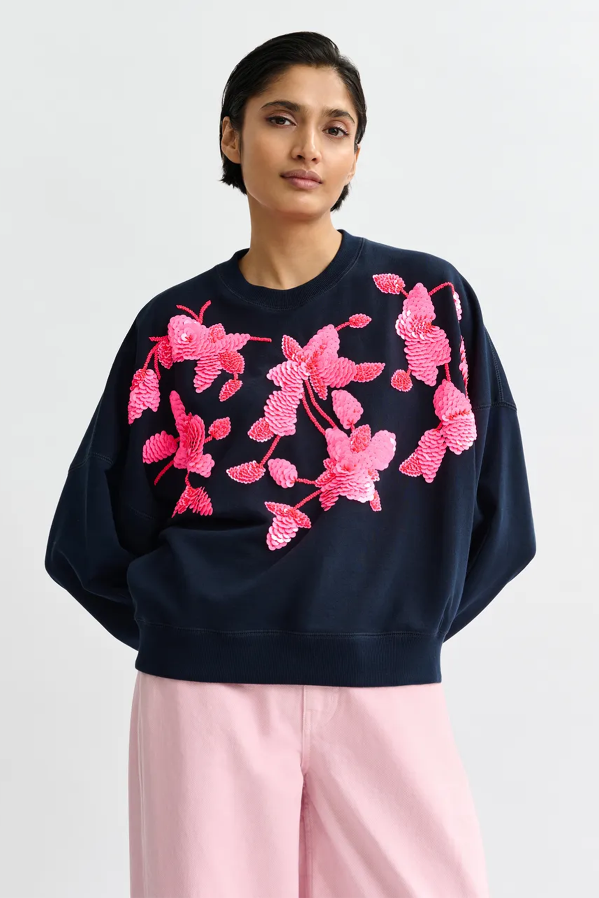 Essentiel Antwerp Damen Sweatshirt Jaga Marine Blau MARINE-BLAU Bild 2