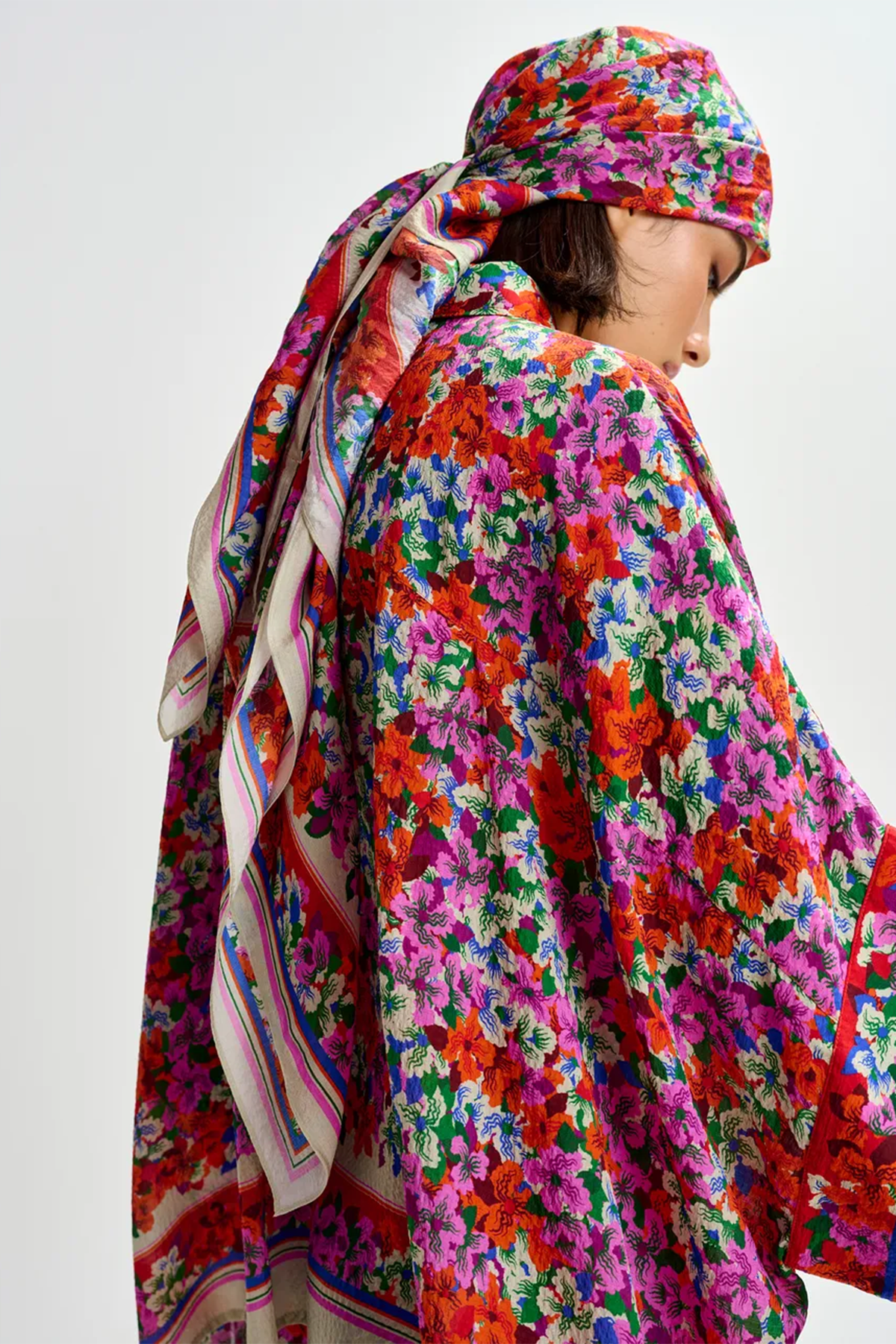 Essentiel Antwerp Damen Tuch Jaber Bunt ROT Bild 2