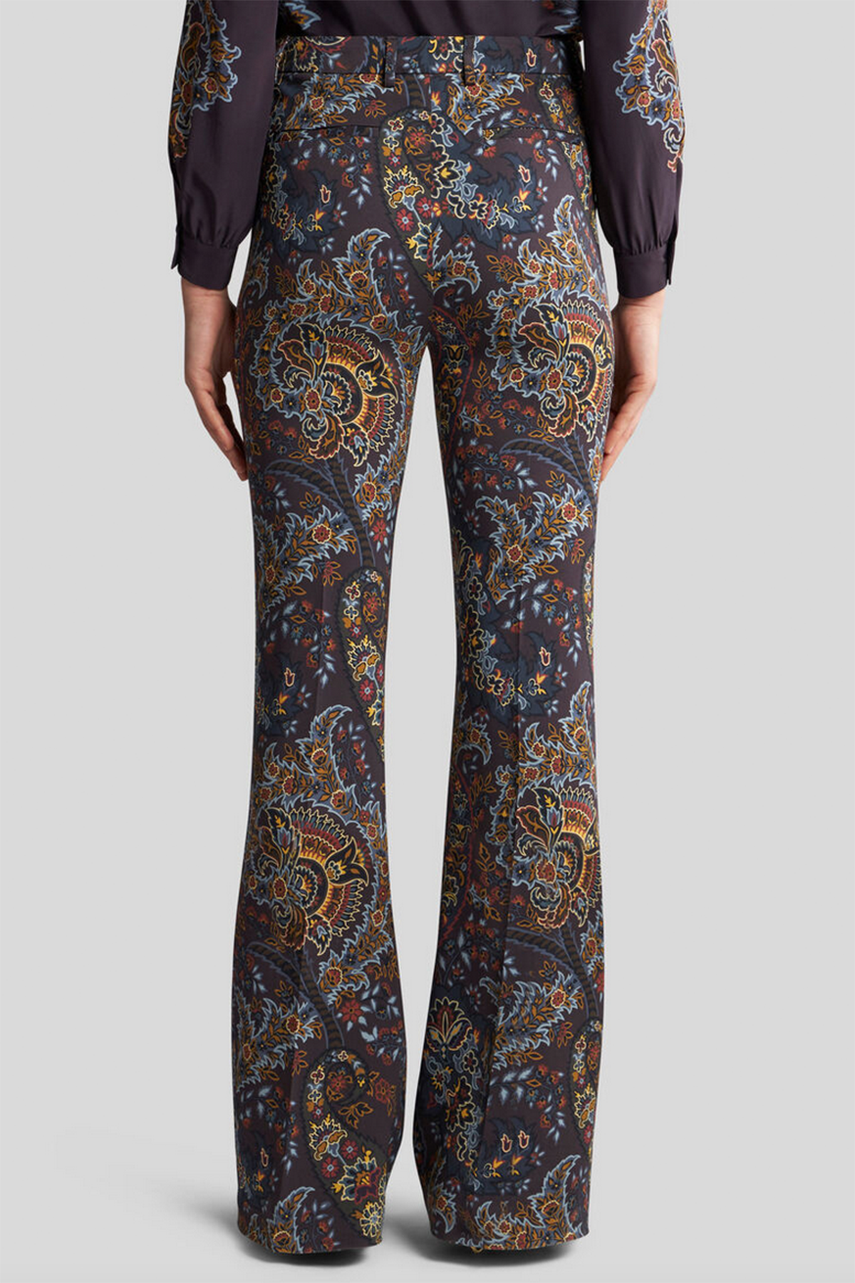 Etro ausgestellte Damen Hose Schwarz SCHWARZ Bild 4