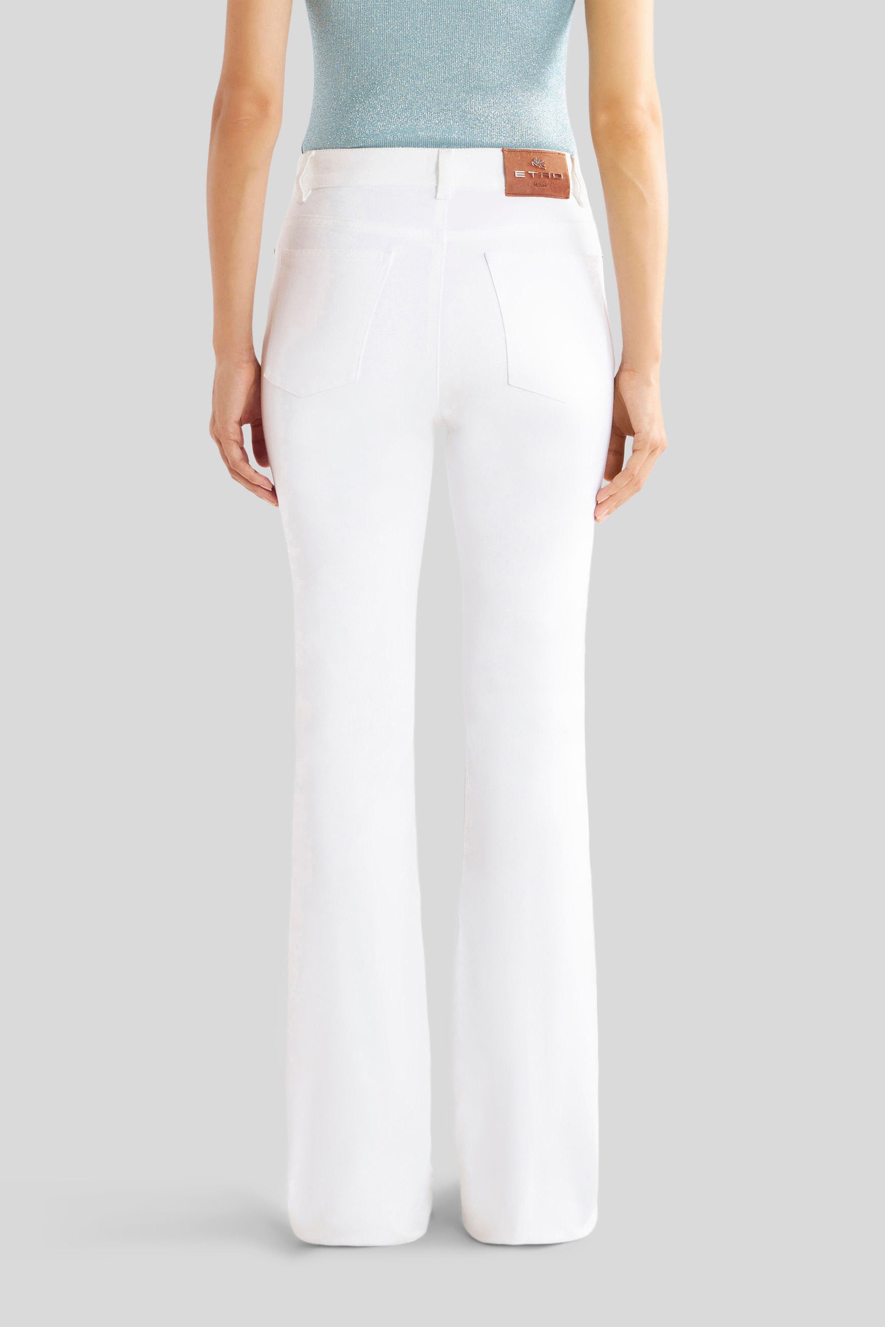 Etro Damen Stretchjeans Weiss WEISS Bild 5