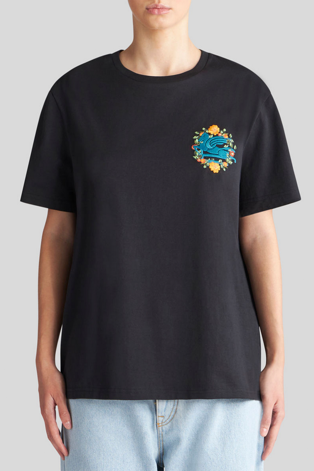 Etro Damen T-Shirt Schwarz SCHWARZ Bild 3