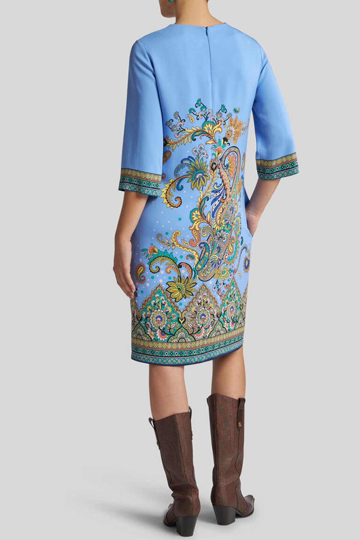 Etro Damen Tunika Kleid Hellblau BLAU Bild 3