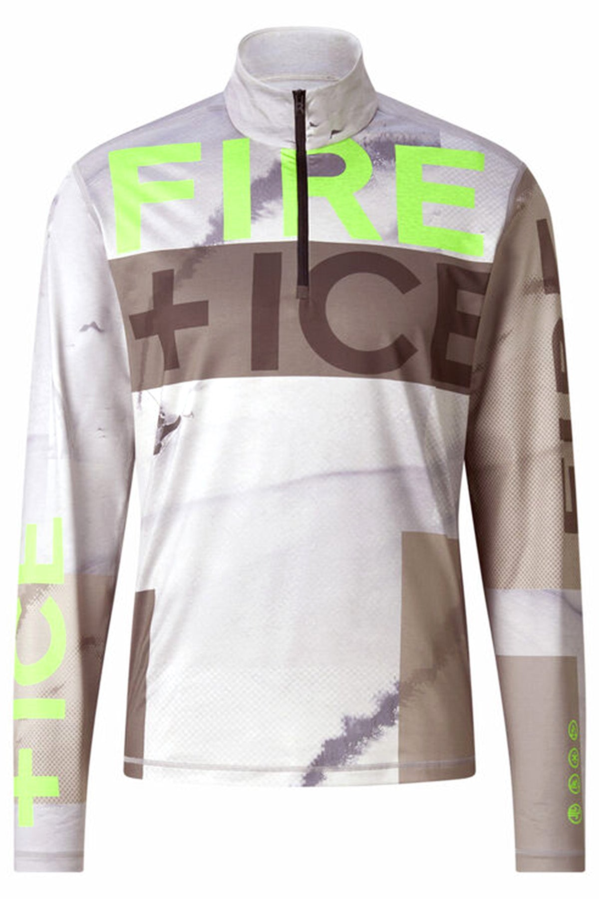 Fire & Ice Herren First Layer Pascal Grau/Taupe/Grün A26 Bild 1
