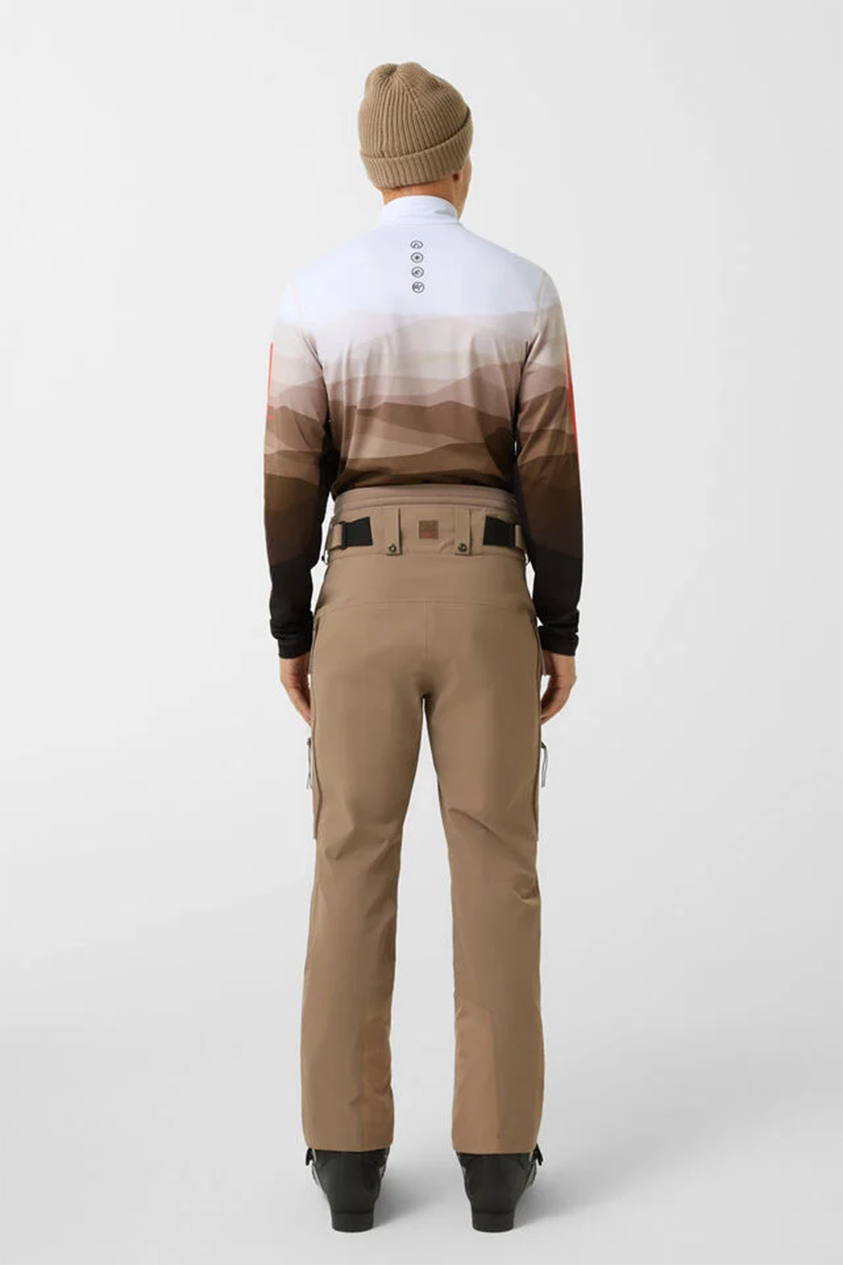 Fire & Ice Herren First Layer Skishirt Pascal Weiss/Braun A19 Bild 3