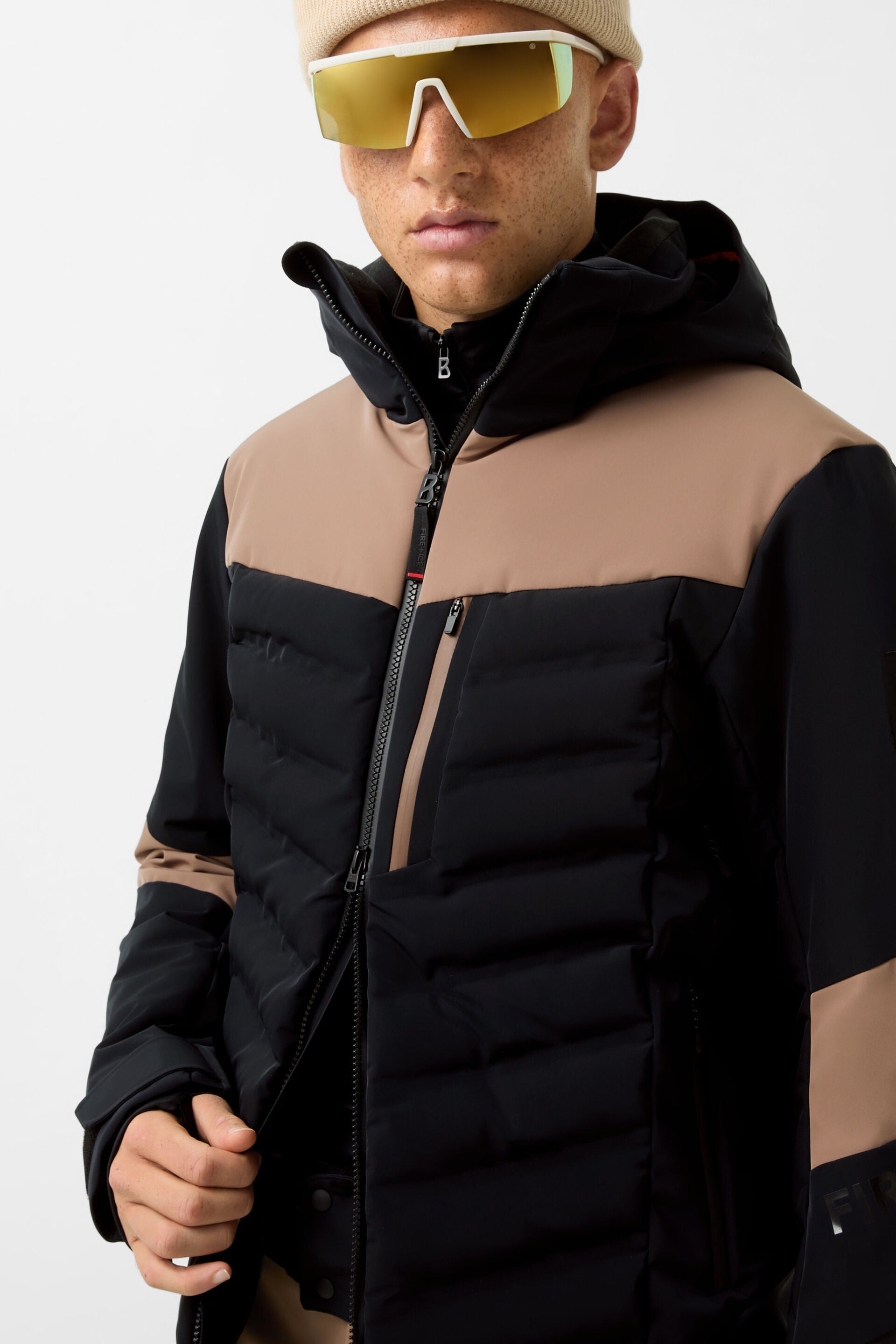 Fire & Ice Herren Skijacke Radek Schwarz/Beige 026-black Bild 5