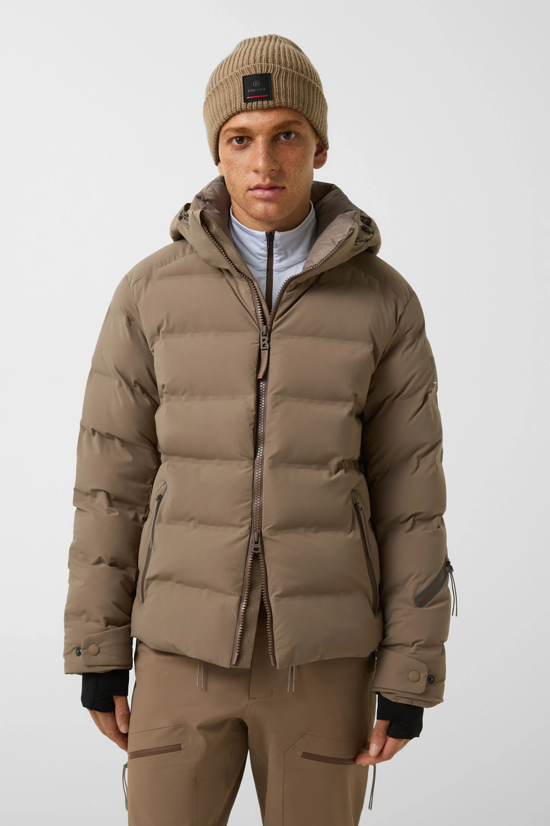Fire & Ice Herren Skijacke Tec-Luka Beige 819 Bild 3