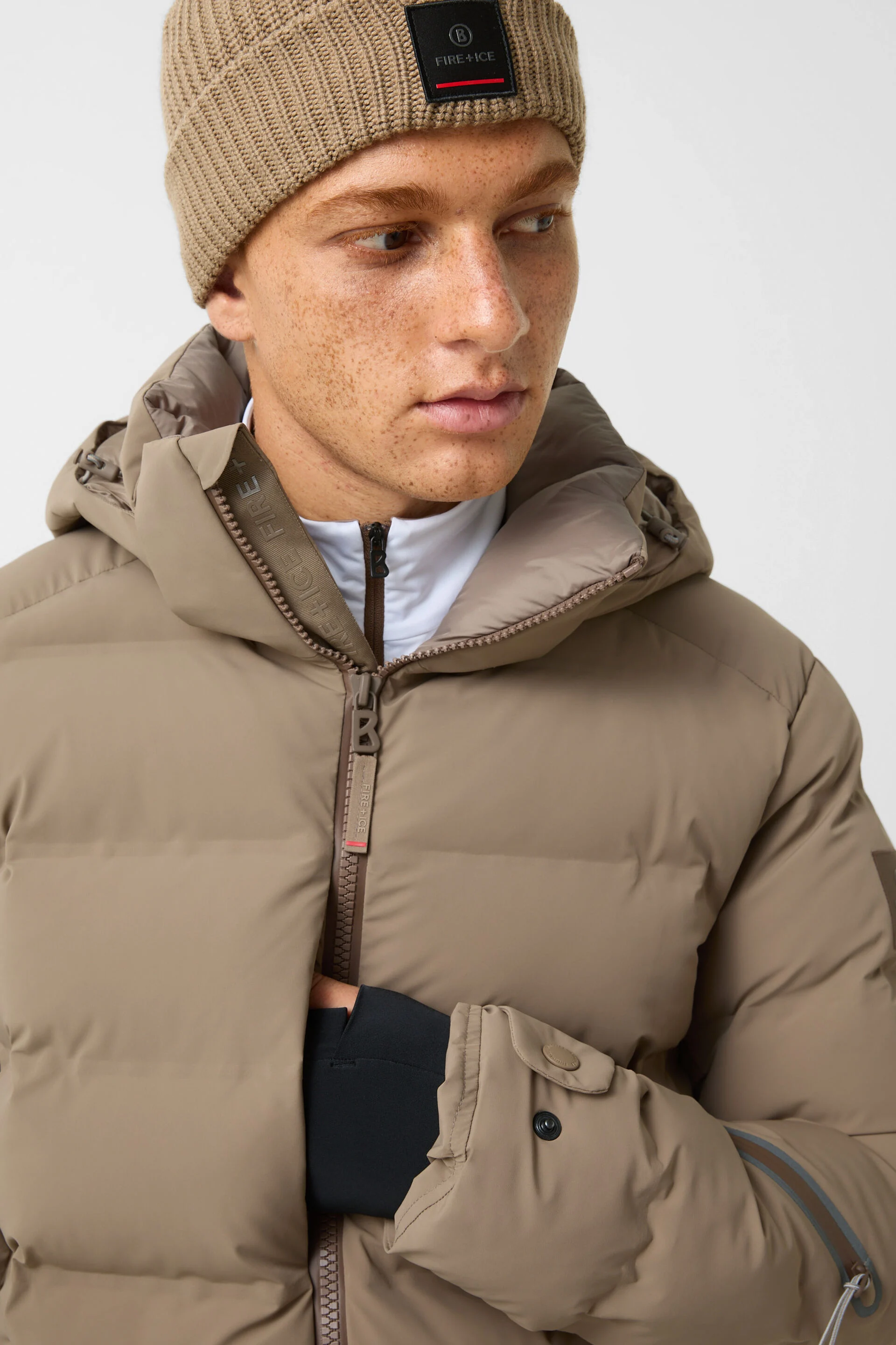 Fire & Ice Herren Skijacke Tec-Luka Beige 819 Bild 5