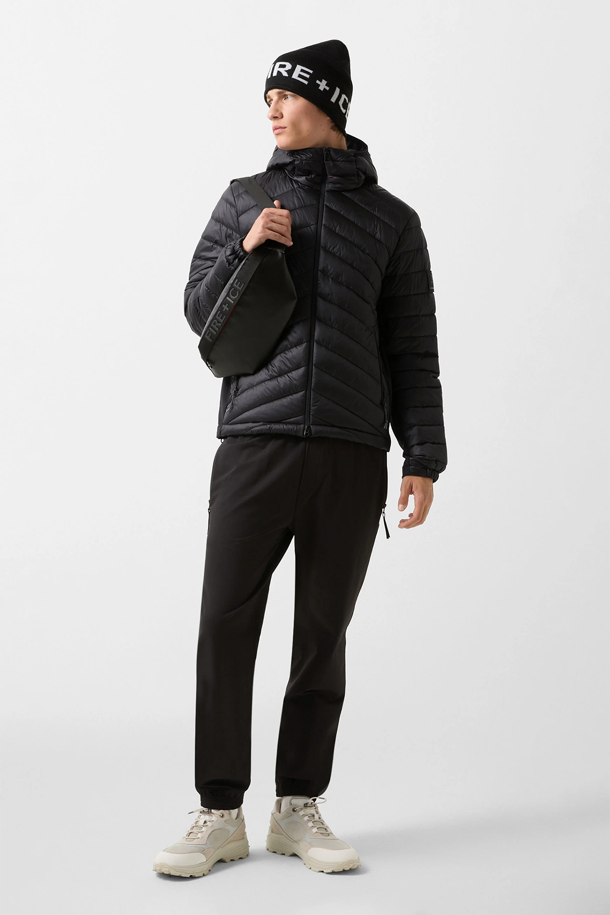 Fire & Ice Herren Steppjacke Elvis Schwarz 026-black Bild 2