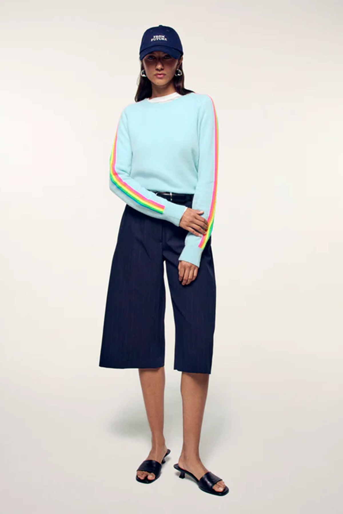 FROM FUTURE Damen Kaschmirpullover Hellblau HELLBLAU Bild 2