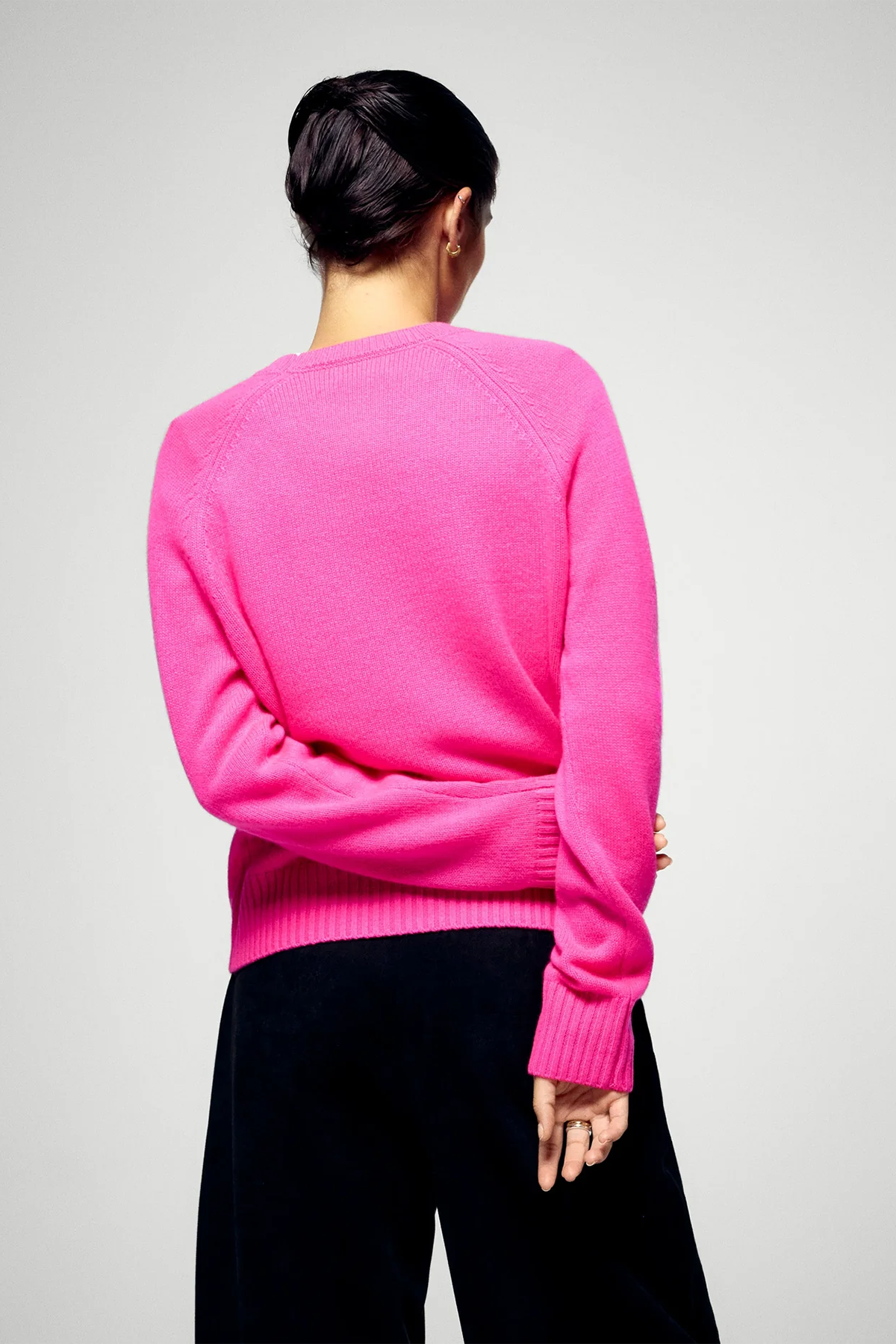 FROM FUTURE Damen Kaschmirpullover Pink PINK Bild 3