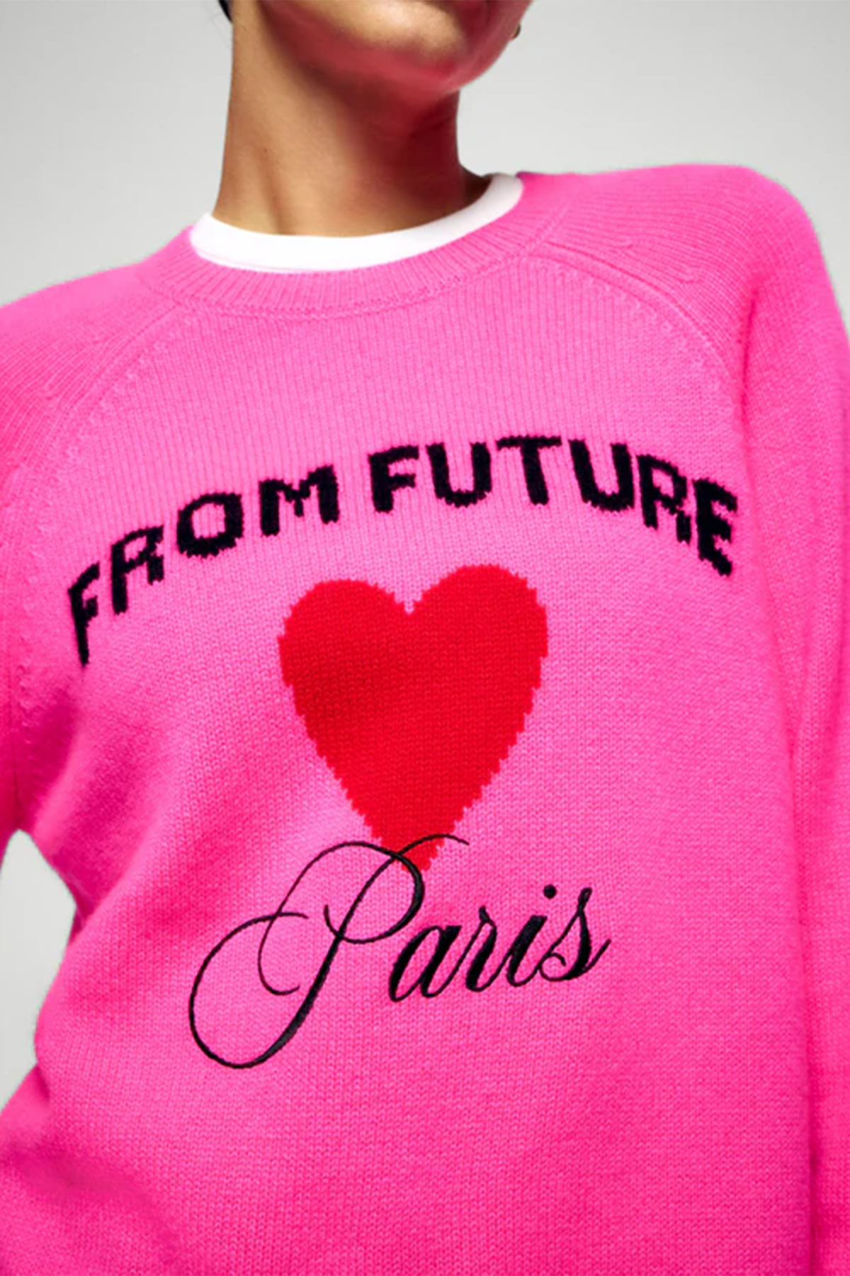 FROM FUTURE Damen Kaschmirpullover Pink PINK Bild 4