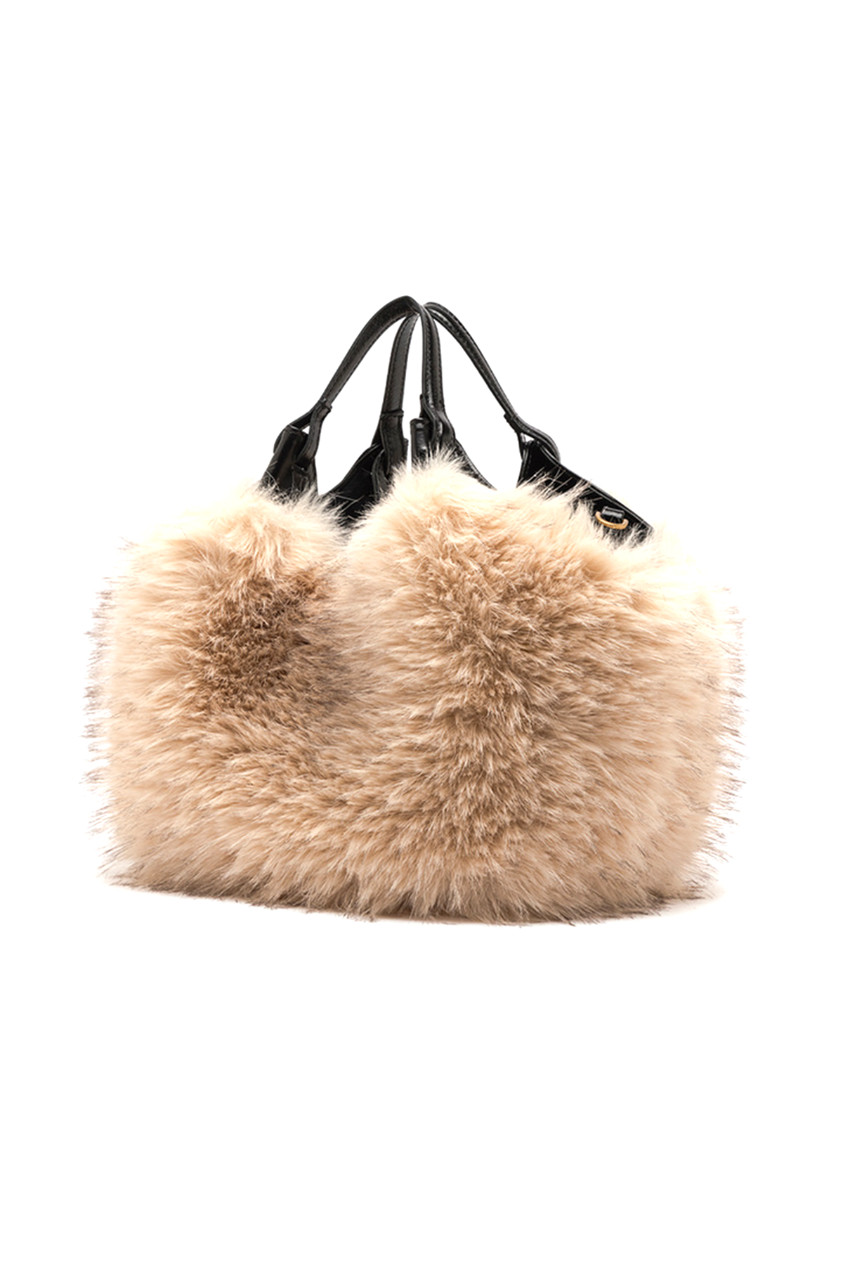 Gianni Chiarini Damen Handtasche Dua aus Kunstpelz Alabster ALABASTER Bild 4