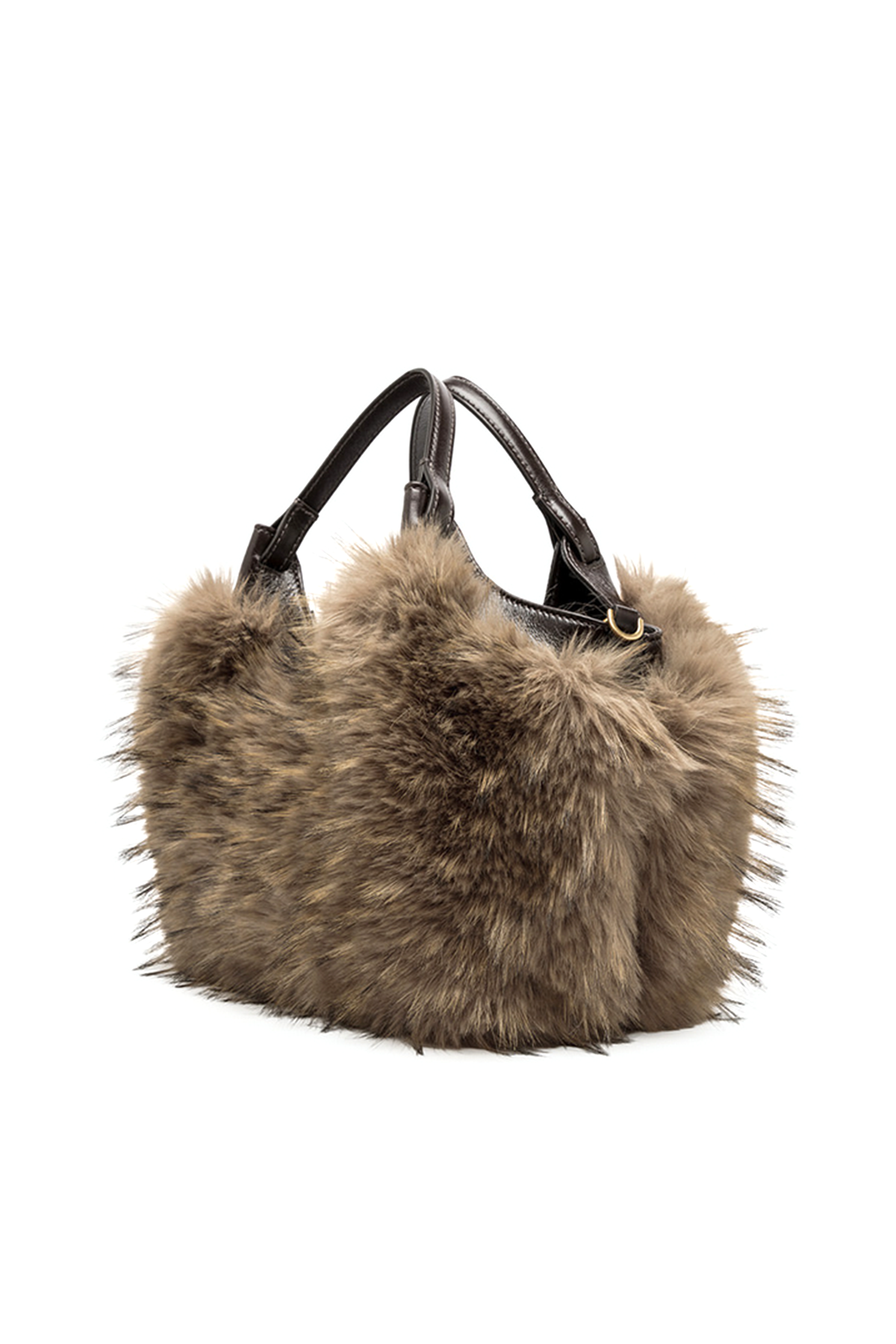 Gianni Chiarini Damen Handtasche Dua aus Kunstpelz Espresso BRAUN Bild 4